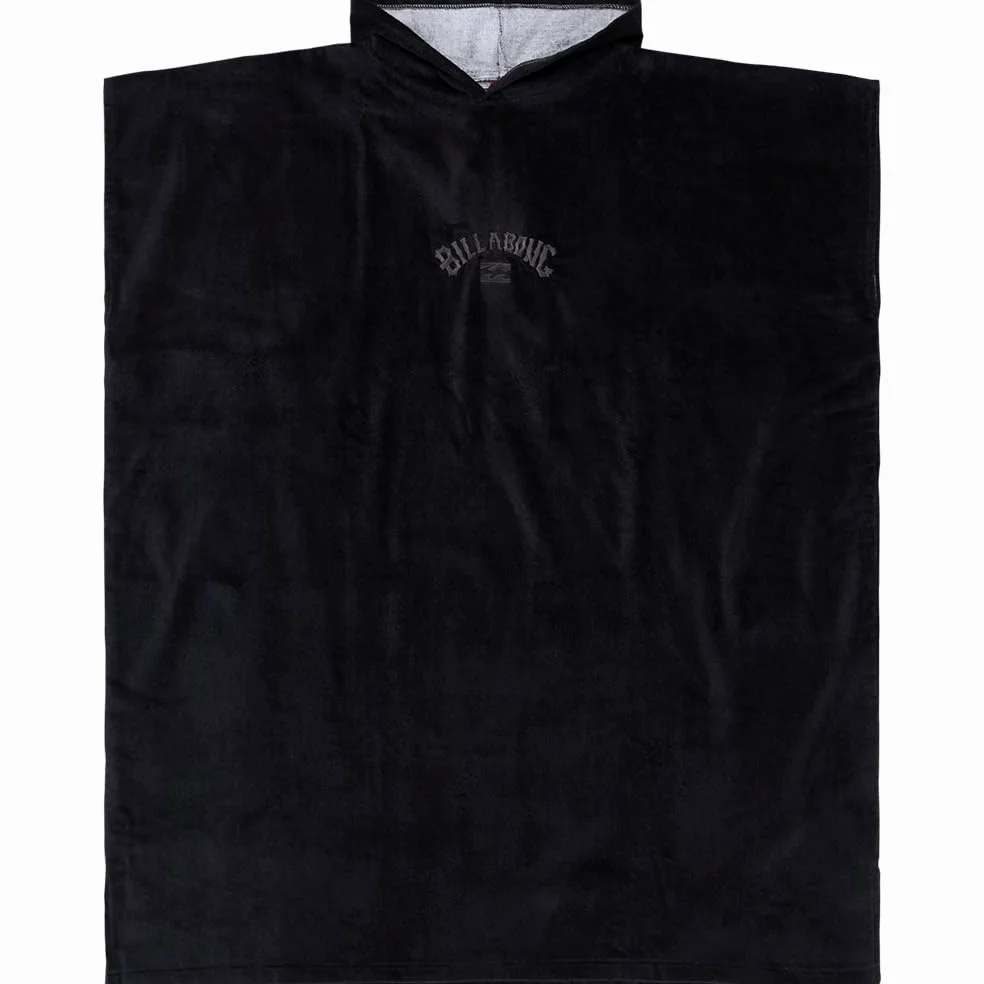 BILLABONG Poncho de Plage Mens Hooded Towel Noir