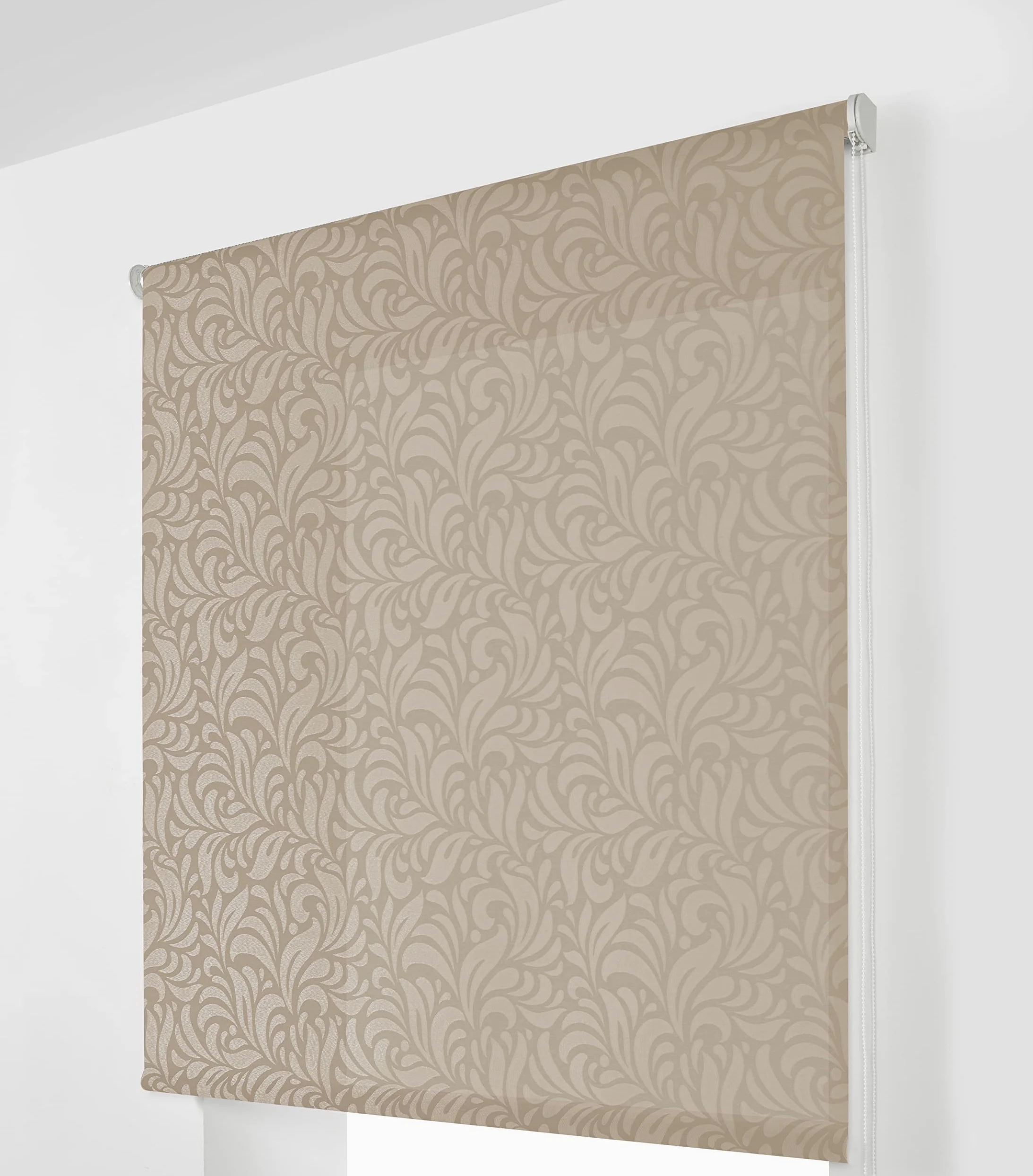 Estoralis | MYRCELLA | Store Enrouleur Moderne | Tissu Tamisant | Couleur Lin | 120 x 255 cm. (Largeur/Hauteur) Taille du Tissu 117 x 250 cm. | Stores pour fenêtres et Portes