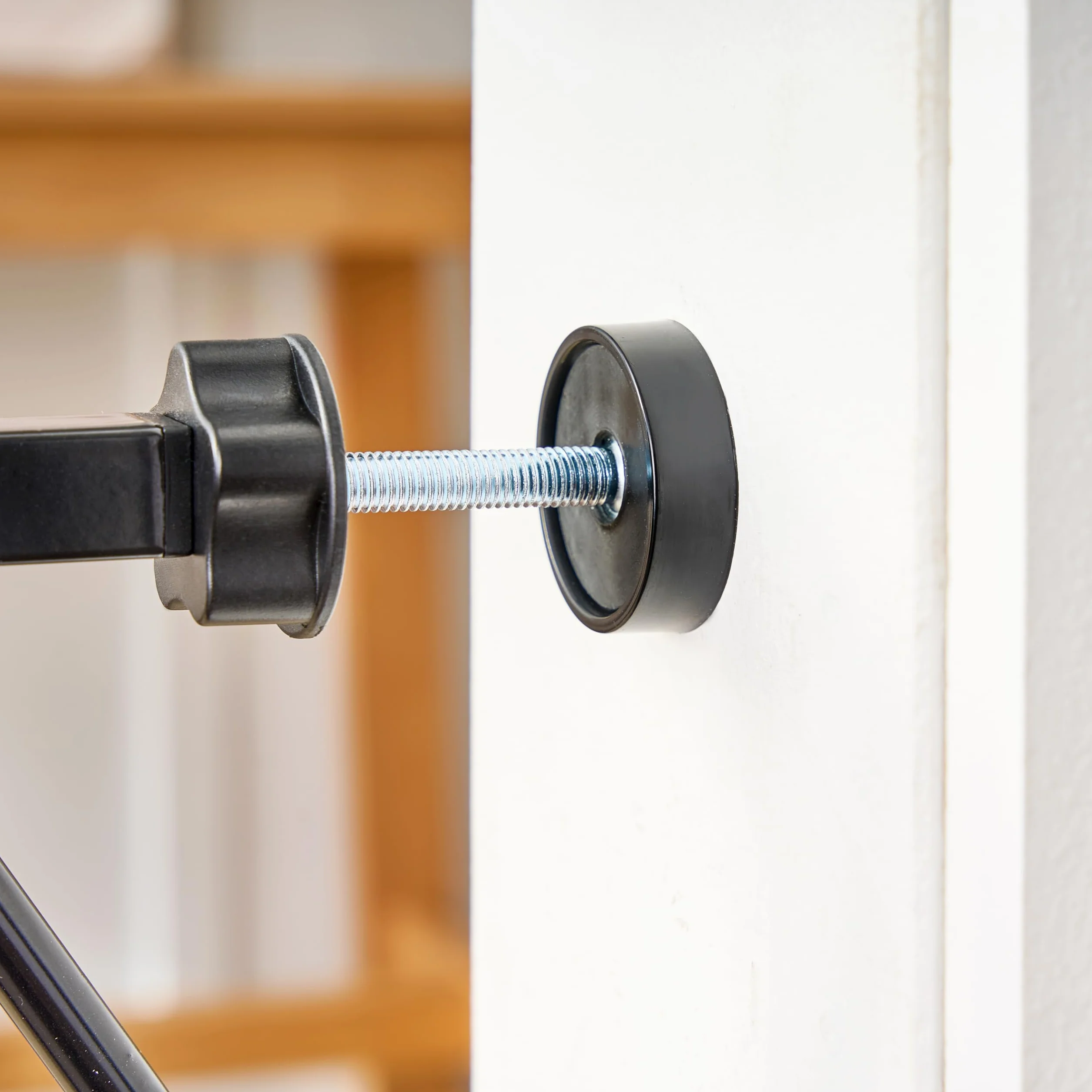 Regalo Safety Easy Step Baby Gate for Doorways & Stairs, Fits 73.6-95.5cm, Pressure Mounted, Black
