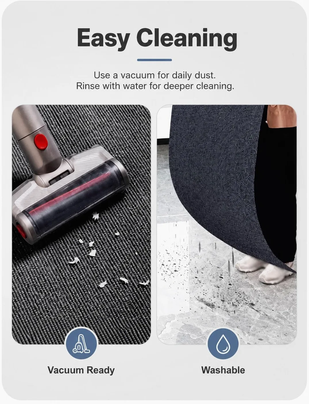 Générique Tapis insonorisant 9mm antidérapant pour Salle de Sport et Salon | Tapis doux en polyester; Épaisseur 9mm; Lavable en machine; Réduit le bruit; Polyvalent(90x100cm/3.0x3.3ft)