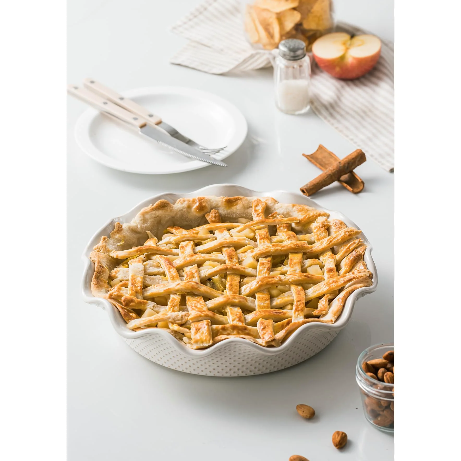 Moule à tarte, pois, ecru, X-Large