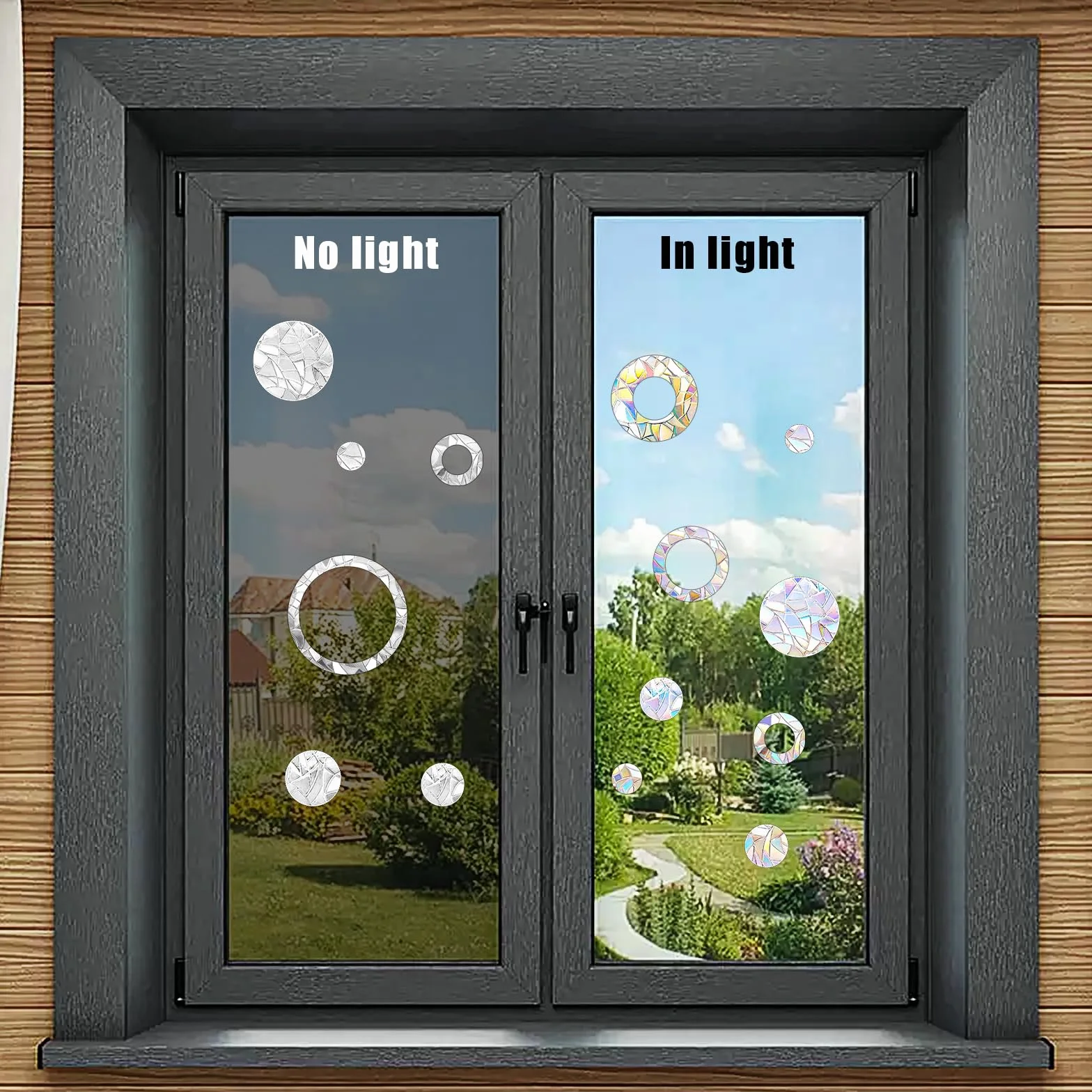 Abeillo Suncatcher Lot de 29 autocollants pour fenêtre Protection contre les oiseaux Anti-collision Autocollants réfléchissants