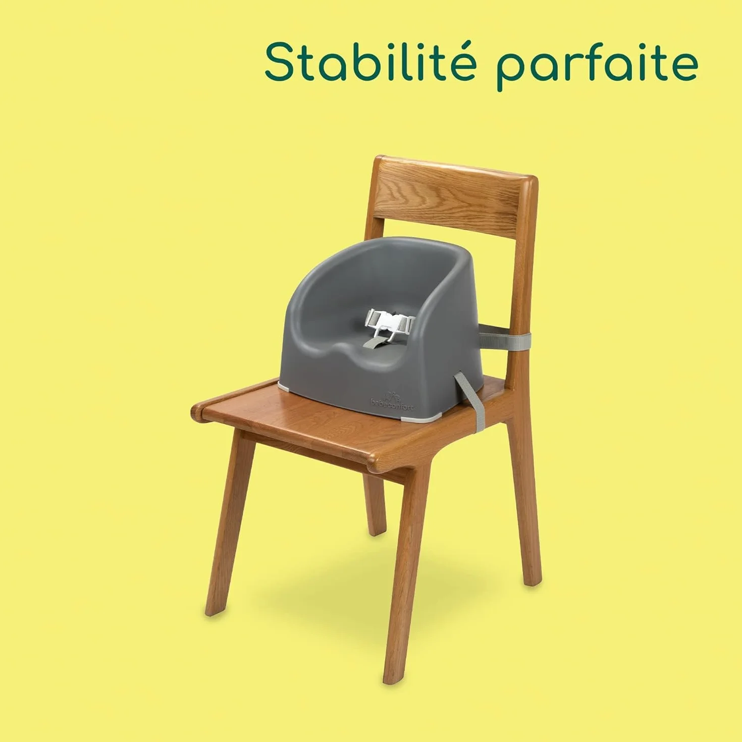 Bebeconfort Essential Booster Rehausseur de Chaise Bébé Enfant 6 mois à 3 ans 15 kg Warm Gray