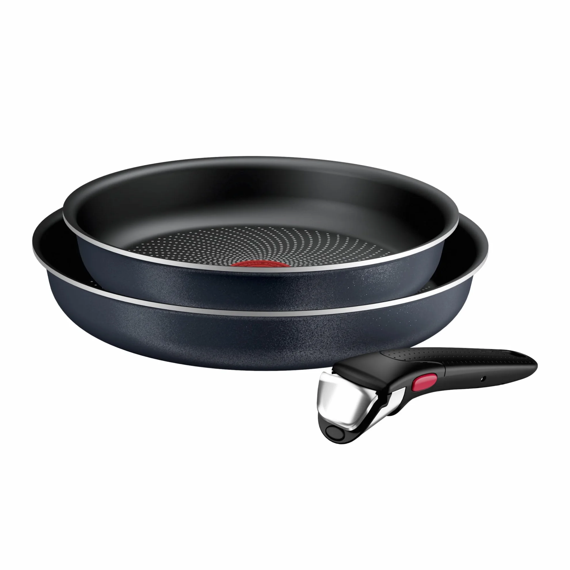 Tefal Ingenio Enjoy Lot 3 pièces Poêles légères Technologie Light Tech Poignée amovible Revêtement Titane antiadhésif