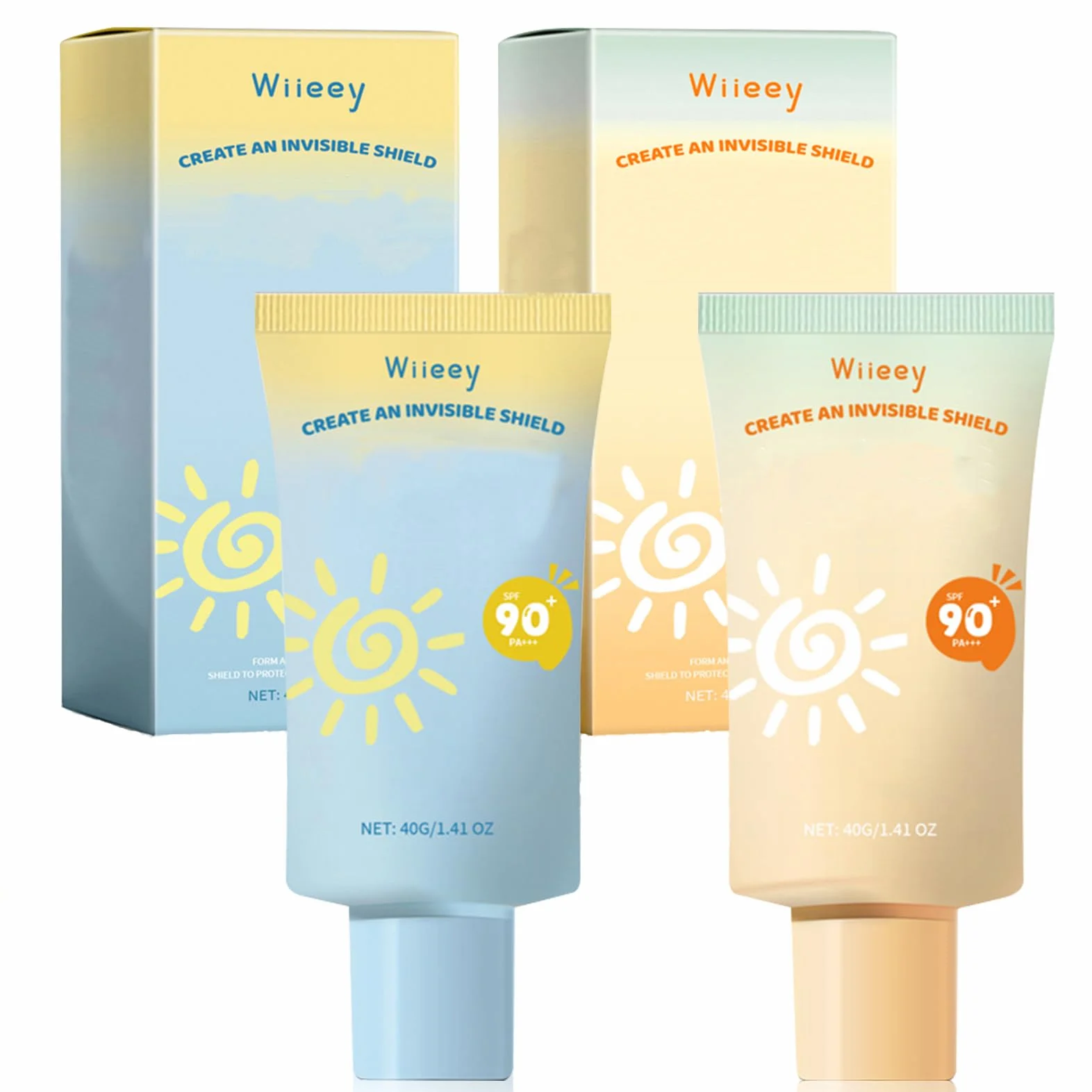 Crèmes Solaires Enfants SPF 90+ Haute Protection UV Visage & Corps 2x40g