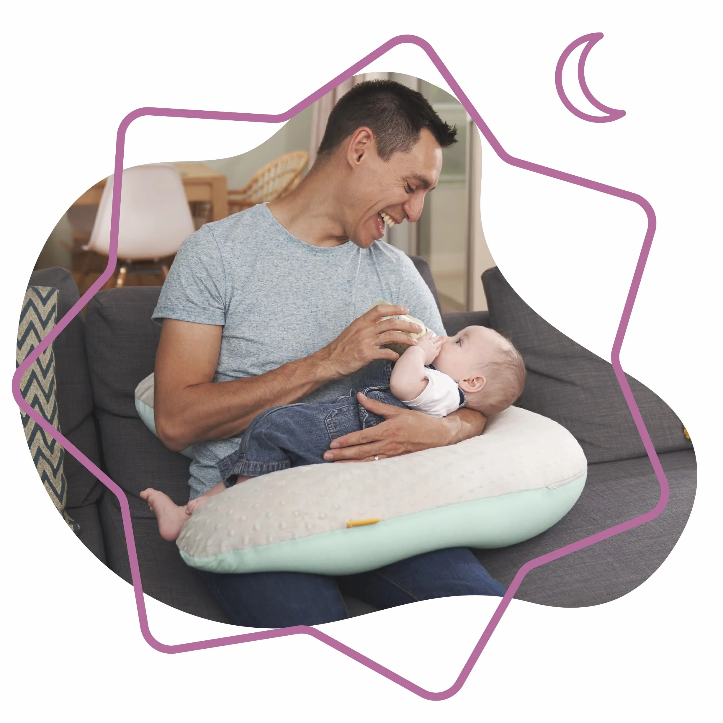 Badabulle Coussin d'allaitement Evolutif Fluffy Polyester