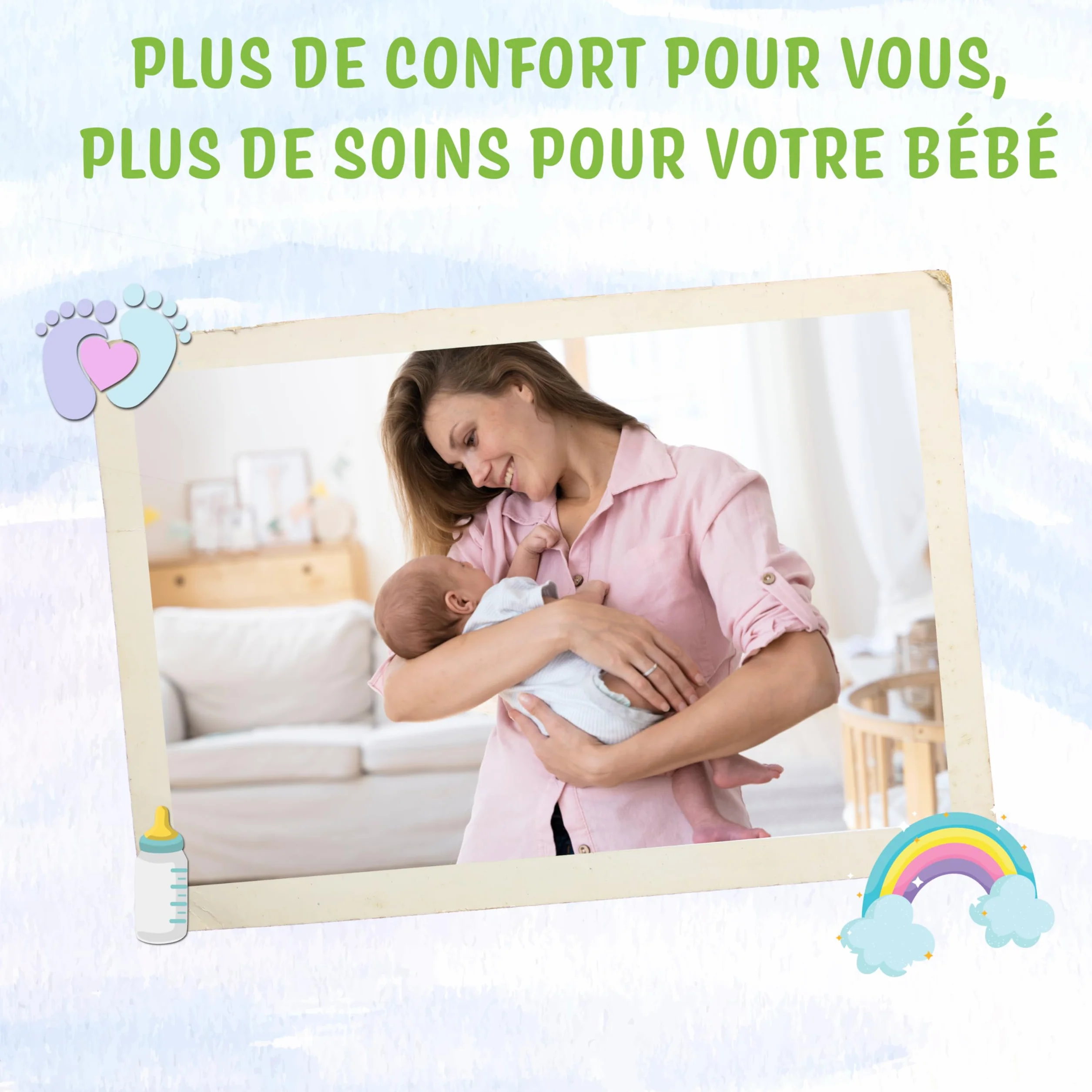 Alèses jetables pour bébés 60 x 60 cm Lot de 25