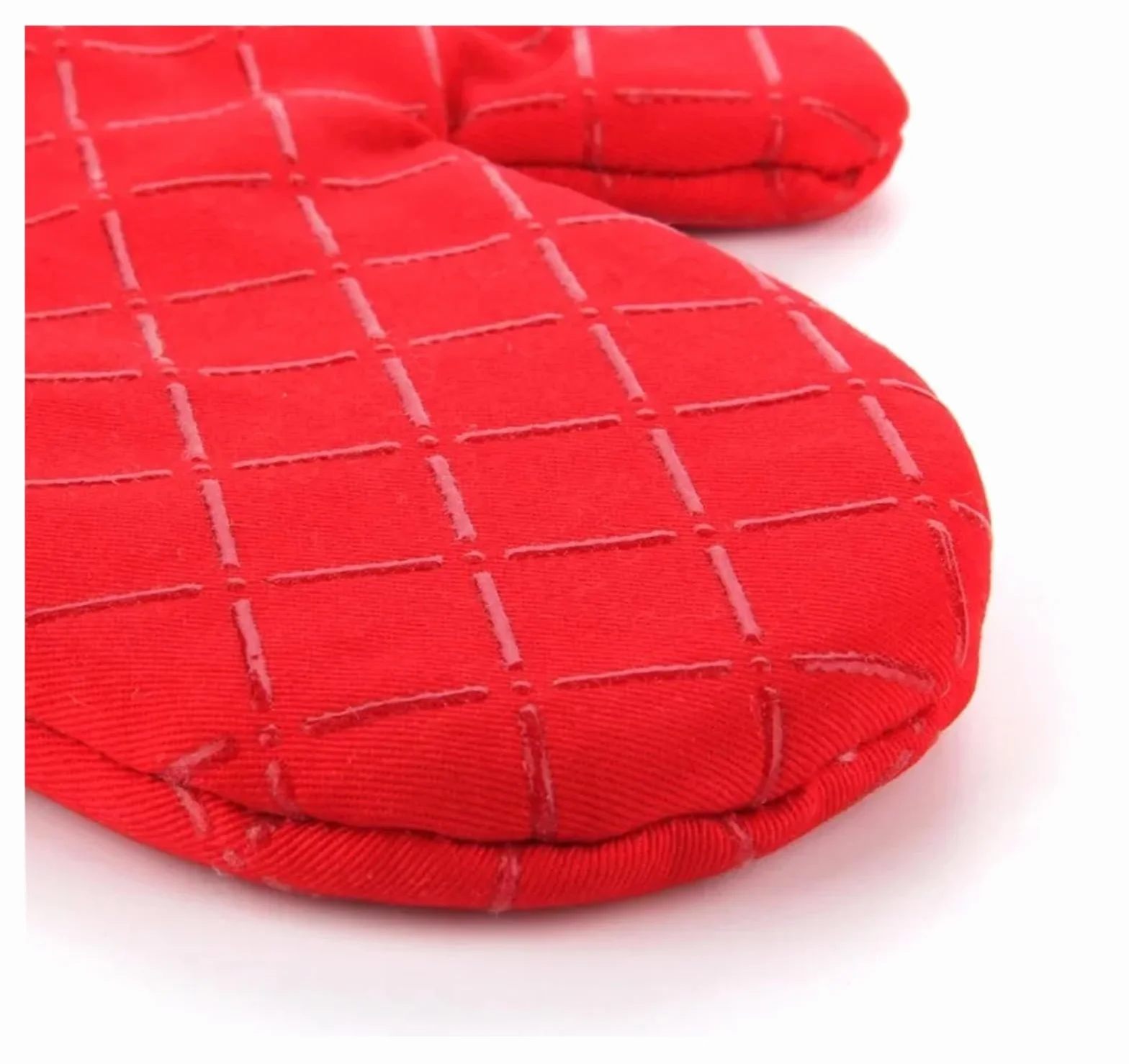 MRKU Gants de Cuisine (Lot de 2) avec revêtement antidérapant en Silicone et Coton imprimé ; 1 Paire d'outils de grillade résistants à la Chaleur.