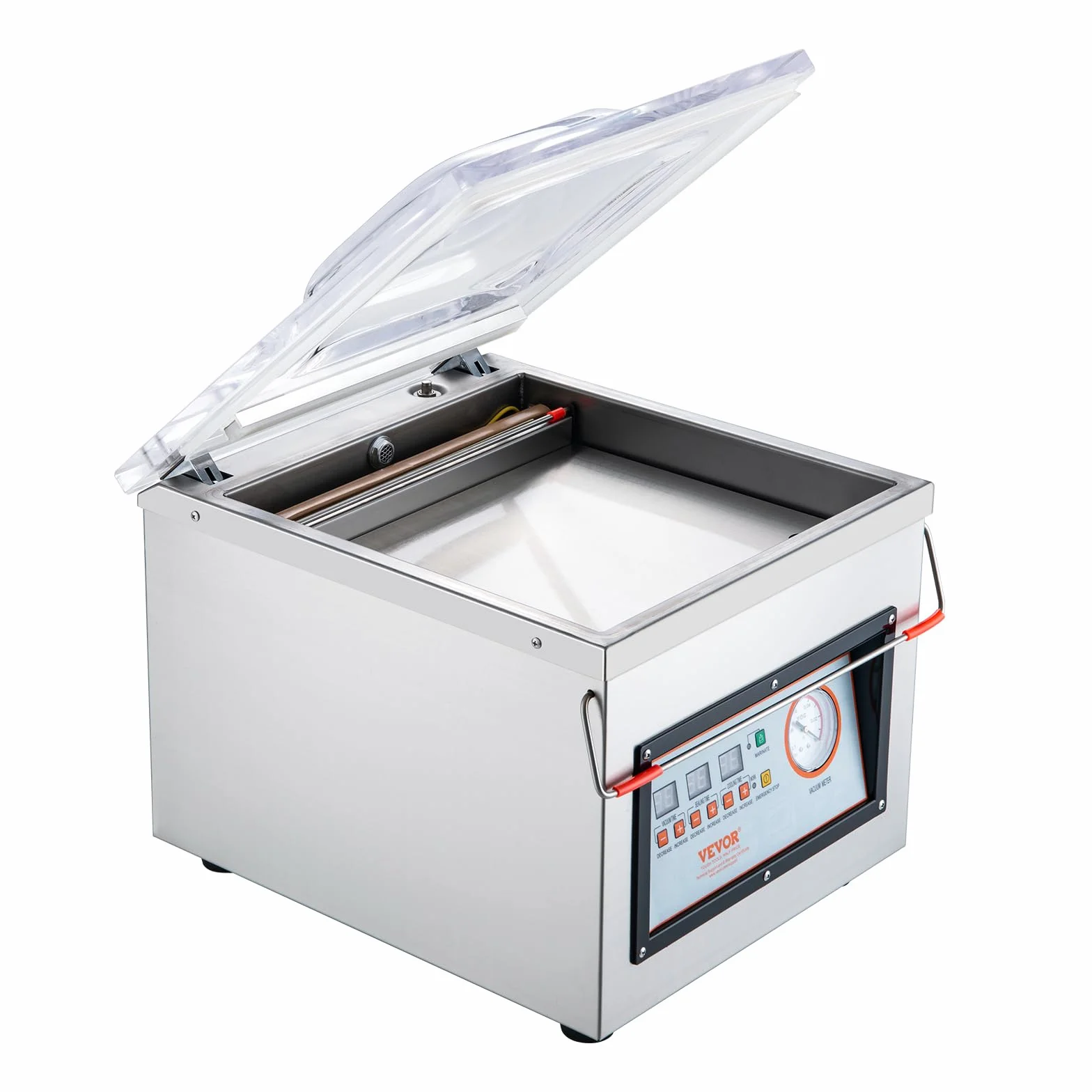 VEVOR Machine à emballer sous vide à chambre 320 W 320 mm usage domestique commercial aliments humides viandes marinades