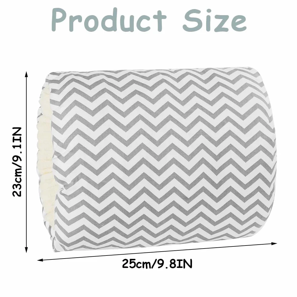 Coussin d'allaitement pour bébé Aolso Mini oreillers rayures grises