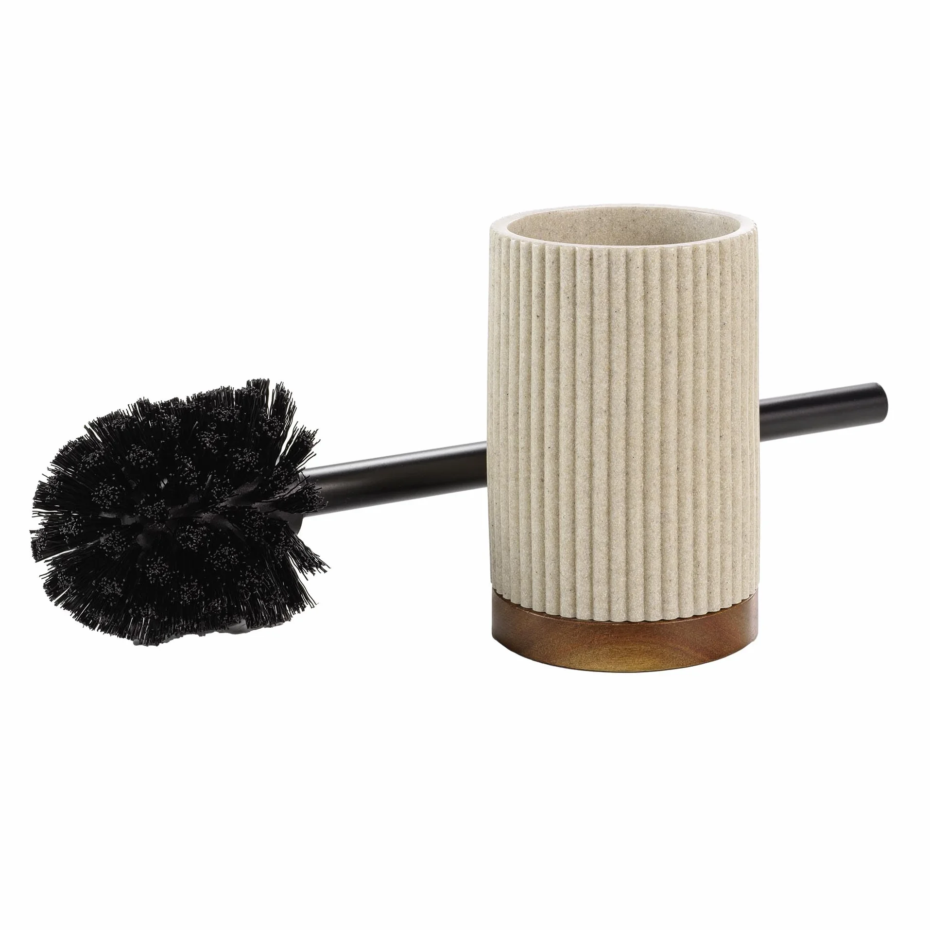 Brosse WC Niagara Naturel Polyrésine Acacia 9,1 x 38,5 cm