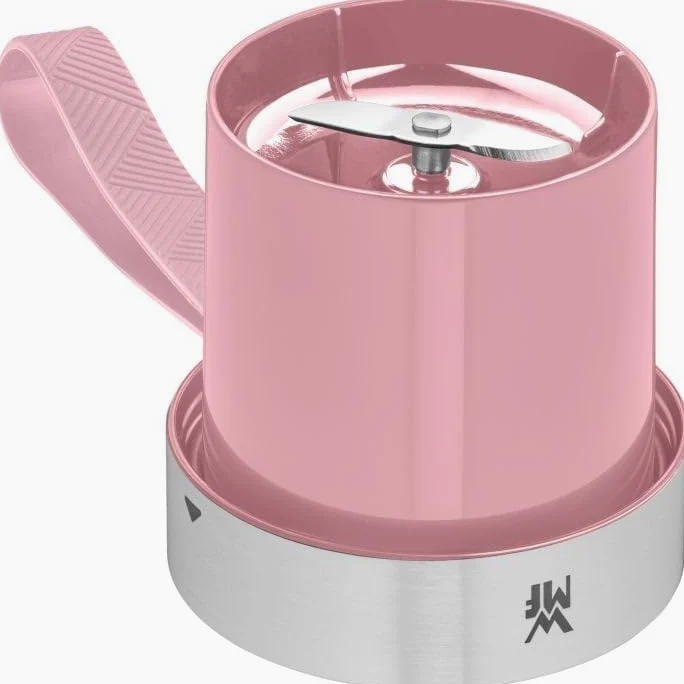 WMF Küchenminis Mix on the Go 300 ml, Mini Mixer to Go, USB Mixer Smoothie Maker, mixeur personnel rechargeable, mixeur portable pour smoothies, shakes, rose