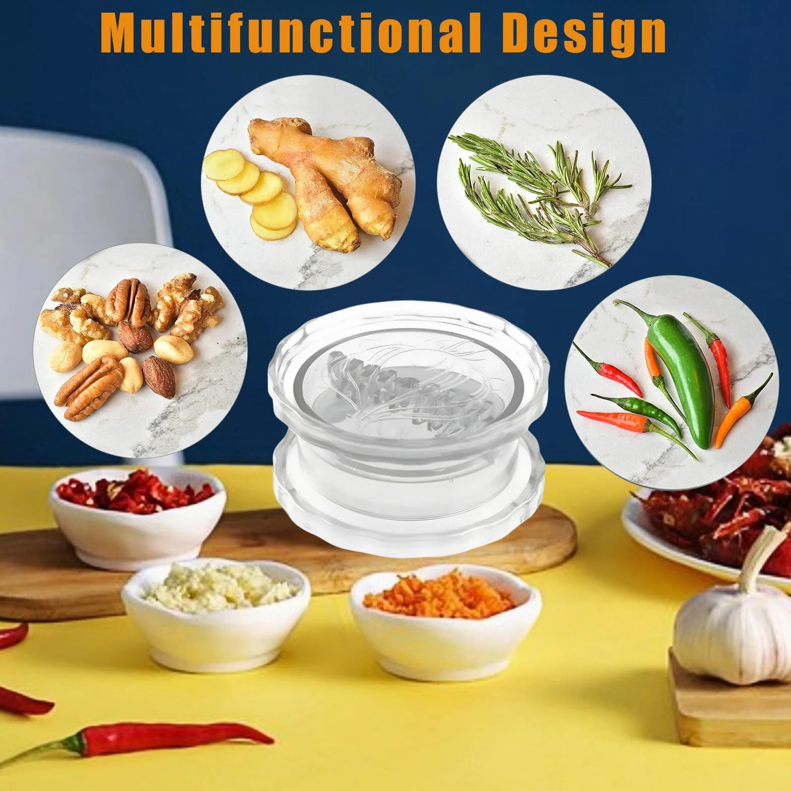 Presse-ail manuel multifonction pour ail, oignon, gingembre, noix, gadget de cuisine