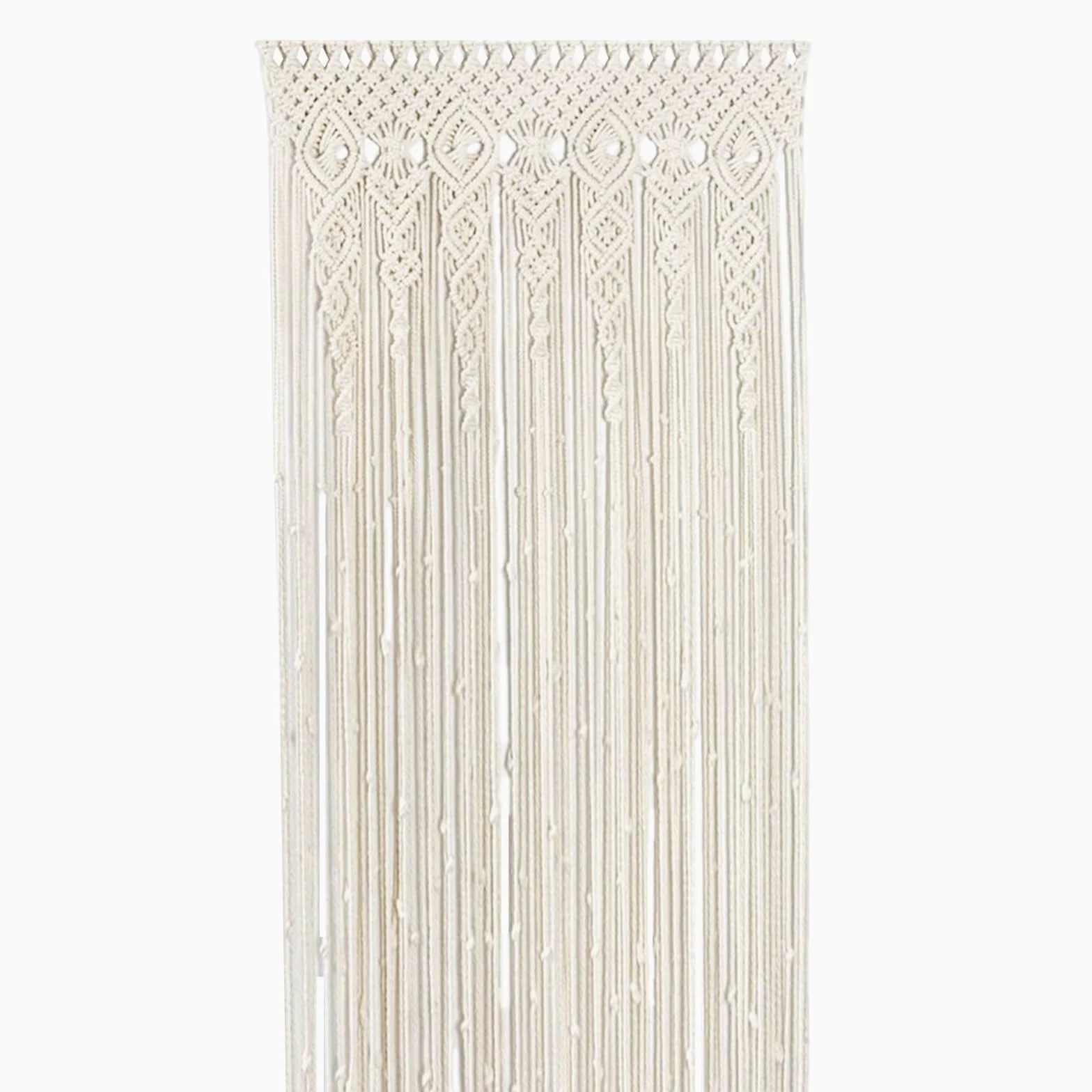 Rideau de porte en macramé, rideau de porte bohème, tapisserie en macramé tissé à la main, rideau à fils pour séparation de pièce, fond de mariage, décoration intérieure (90 x 180 cm)