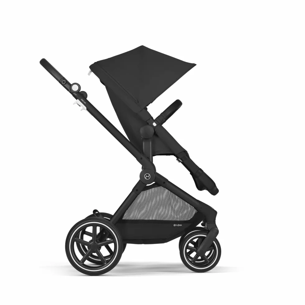 CYBEX Gold EOS Lux Poussette 2-en-1 Système Voyage Moon Black