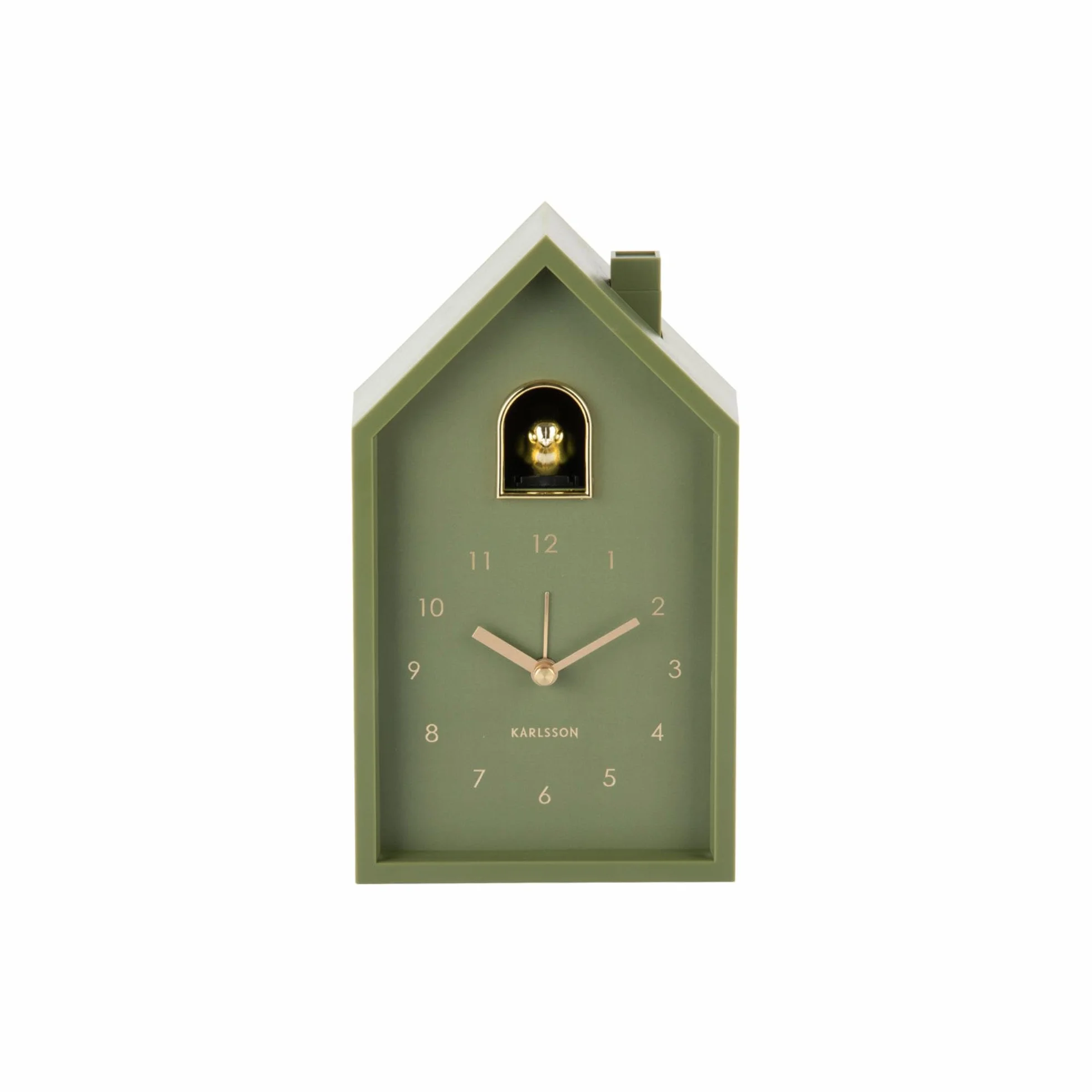 Karlsson KA6077GR Horloge murale coucou Vert