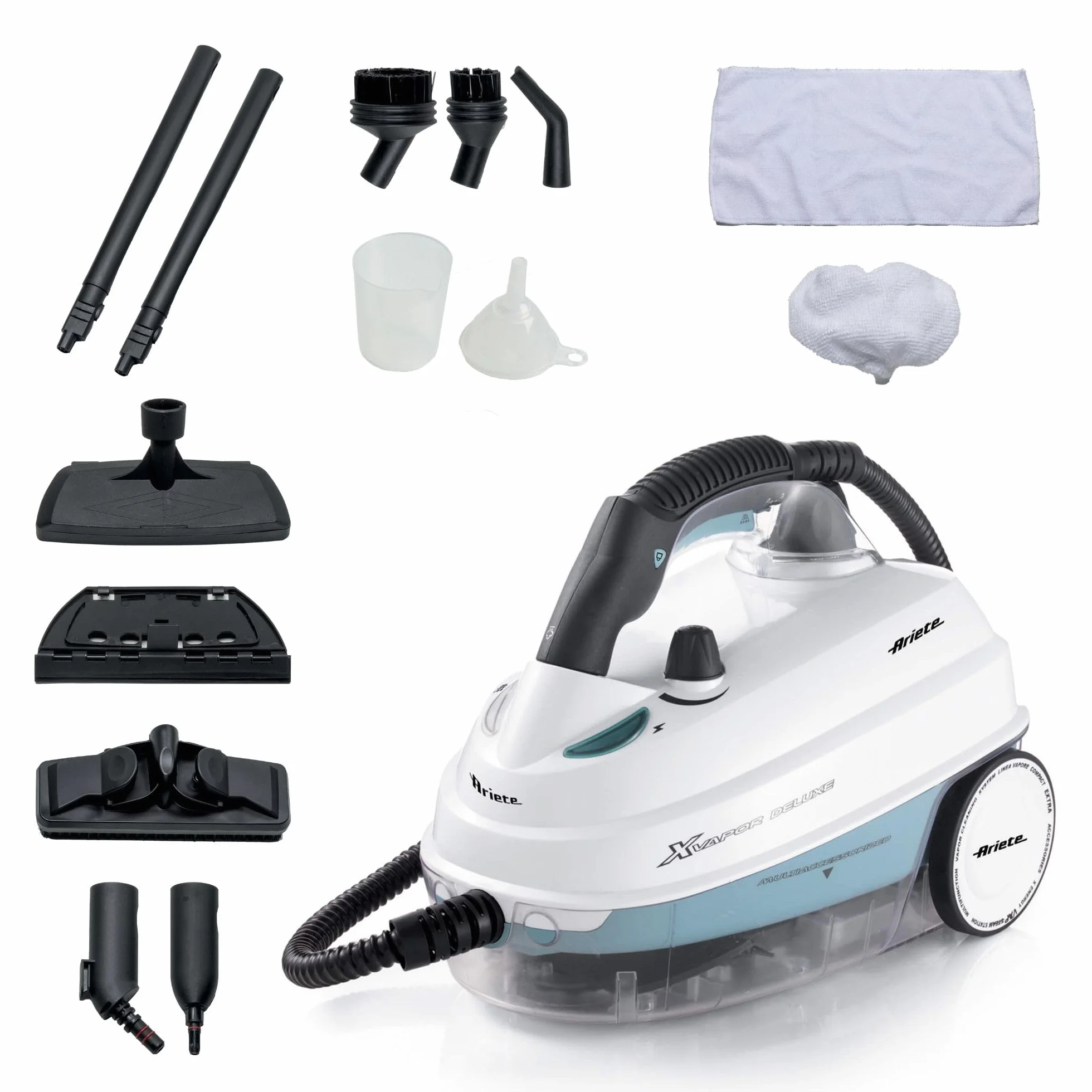 Ariete 4146 XVapor Deluxe Nettoyeur Vapeur Mobile 1,6 L 1500W 5 Bar Blanc