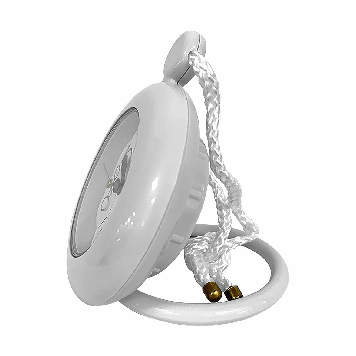 POFET Horloge de Salle de Bain étanche avec Serviette Suspendue Horloge de Douche (Blanc)