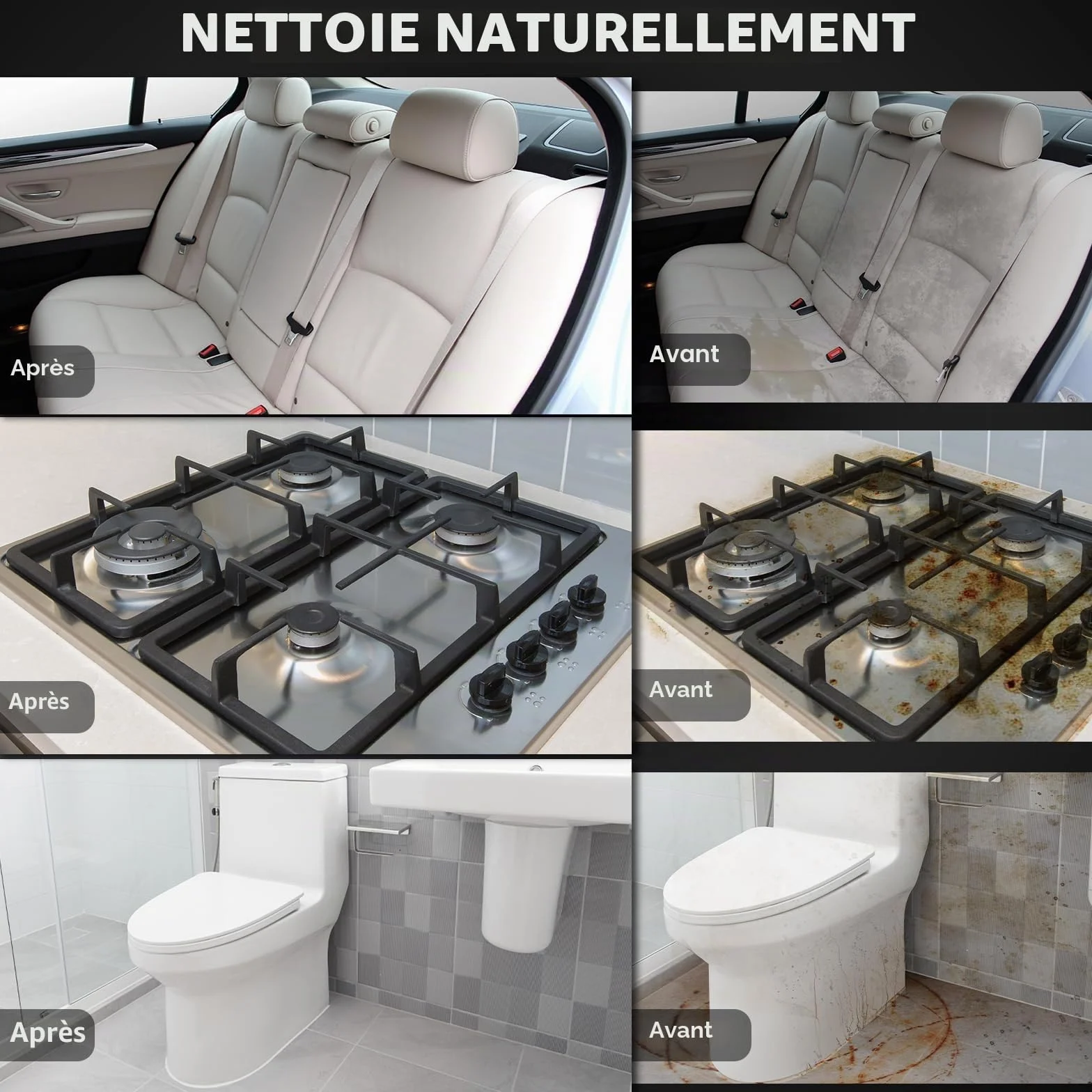 Nettoyeur Vapeur Portable avec Verrouillage de Sécurité et 14 Accessoires, Polyvalent pour Salle de Bain, Fenêtres, Cuisine (Noir&Blanc)