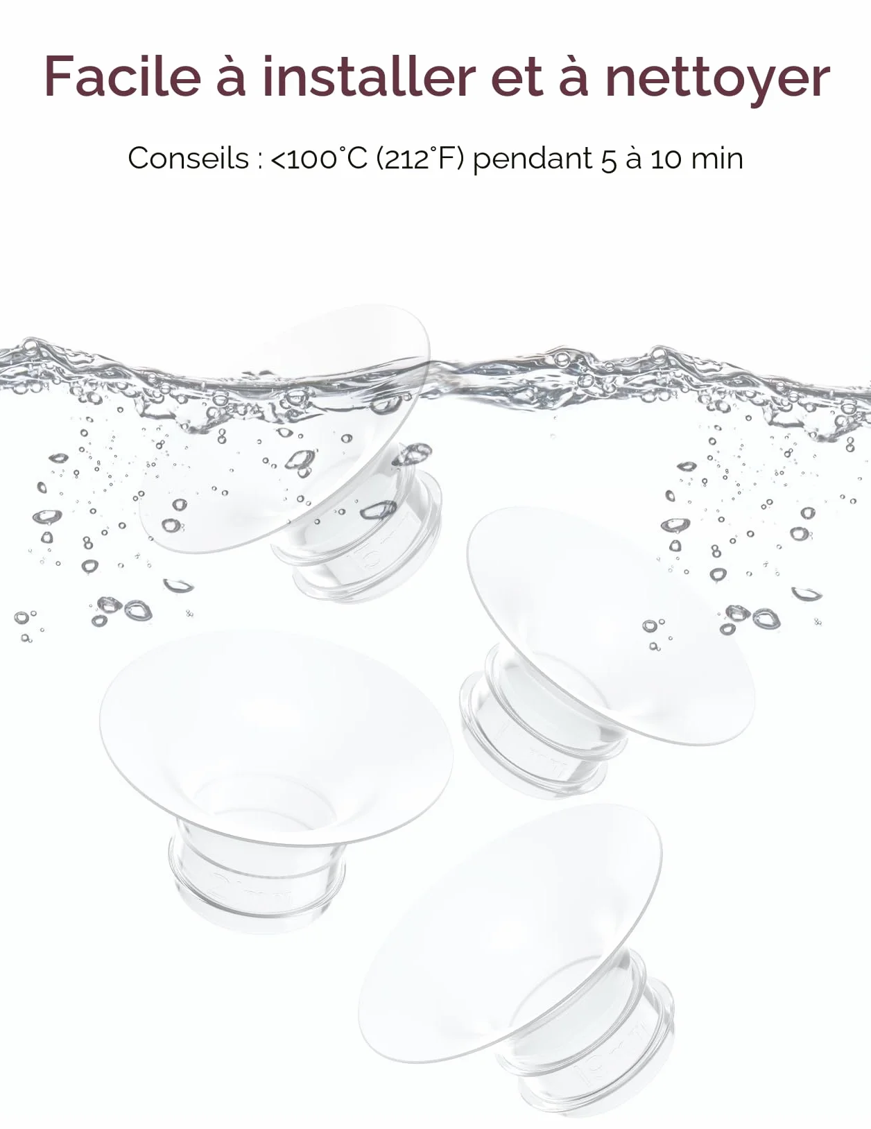 Momcozy Insert de bride 15 mm compatible M5/M6/M9, Accessoire rechange tire-lait, 1 pièce