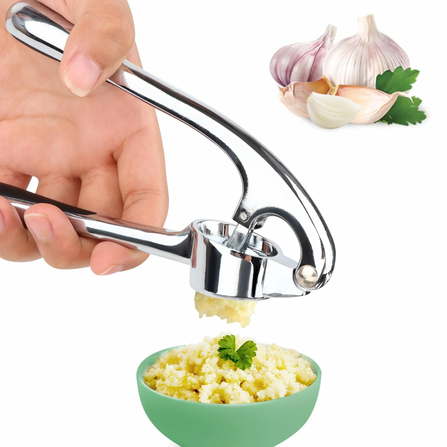 Presse-ail de cuisine professionnelle Acier Inoxydable Concasseur d'ail