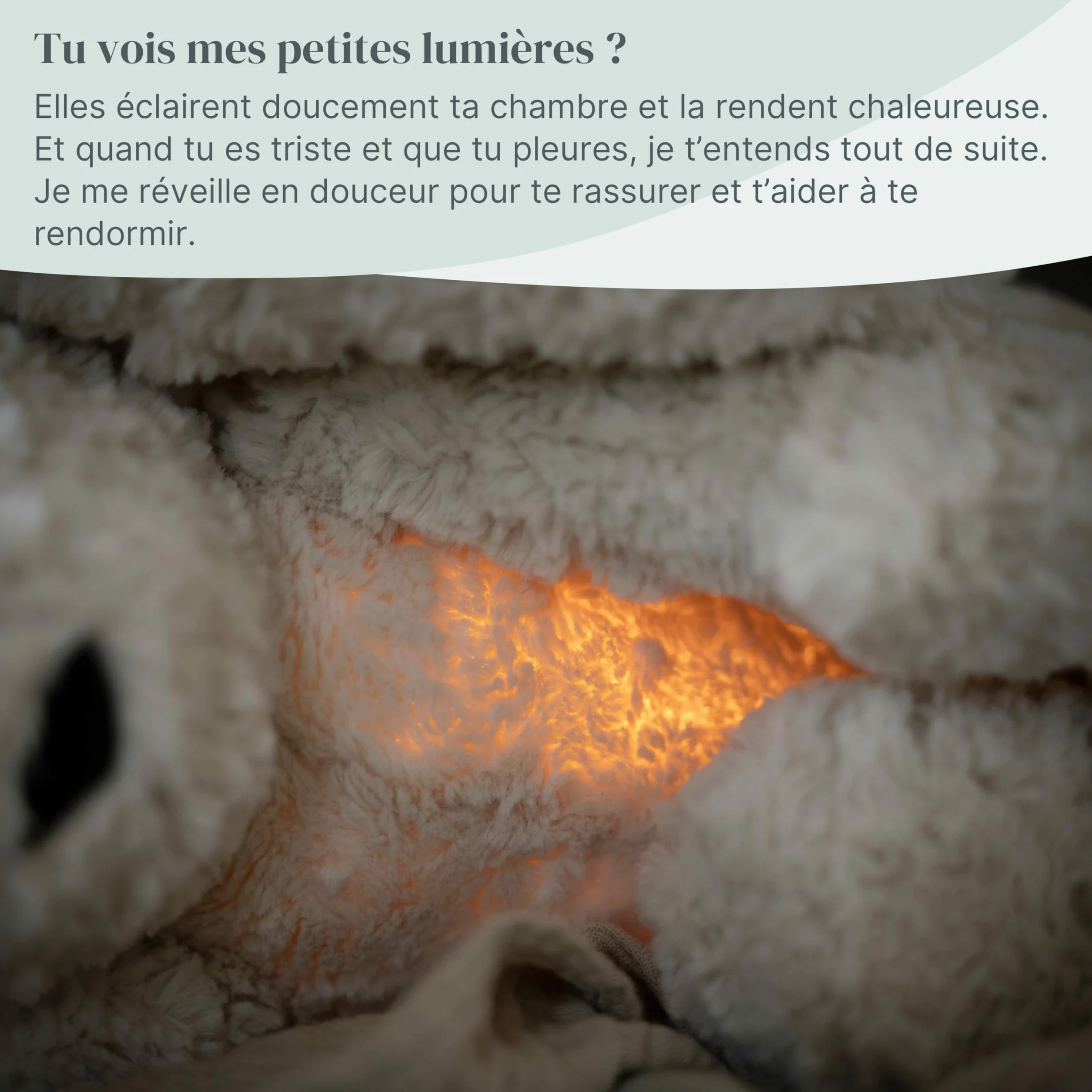 Baby's Only Bibi le lapin en peluche avec entraîneur de sommeil musicale veilleuse bruit blanc bébé Warm Linen