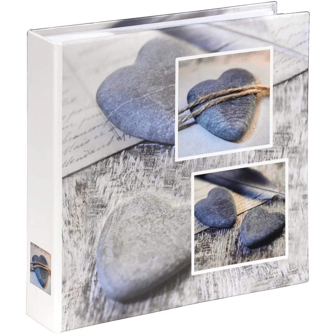 Hama Album photo Catania 22x22 cm 200 photos 10x15 cm 100 pages papier stratifié Gris