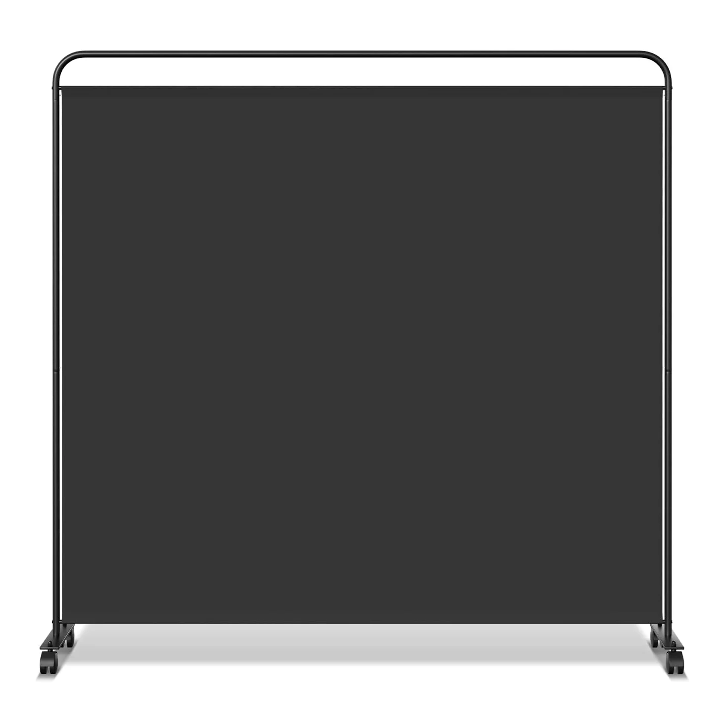 Paravent sur roulettes - 1 pièce - Pliable et autonome - Sur roulettes - Brise-vue - Pour jardin, bureau, terrasse - 185 x 180 x 30 cm - Anthracite