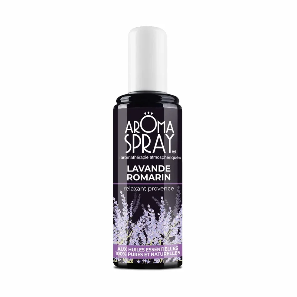 AROMASPRAY® Spray d'Ambiance Lavande Romarin Huiles Essentielles 100 ml