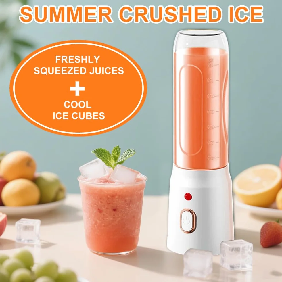 Mixeur portable 500 ml 10 lames rechargeable USB pour jus smoothies bébé