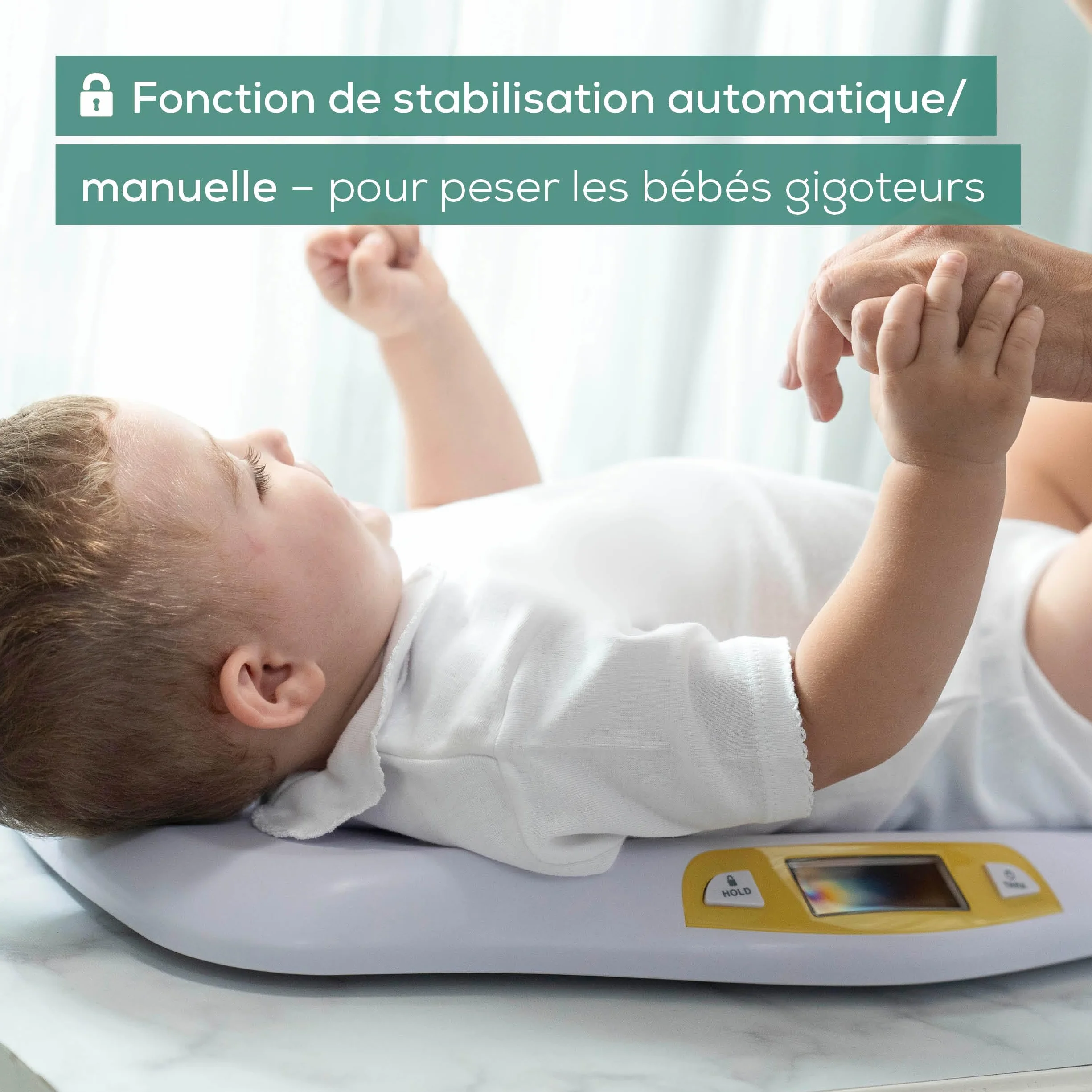 Beurer BY 80 Pèse-bébé 20 kg avec fonction de tare et maintien, graduation 5g