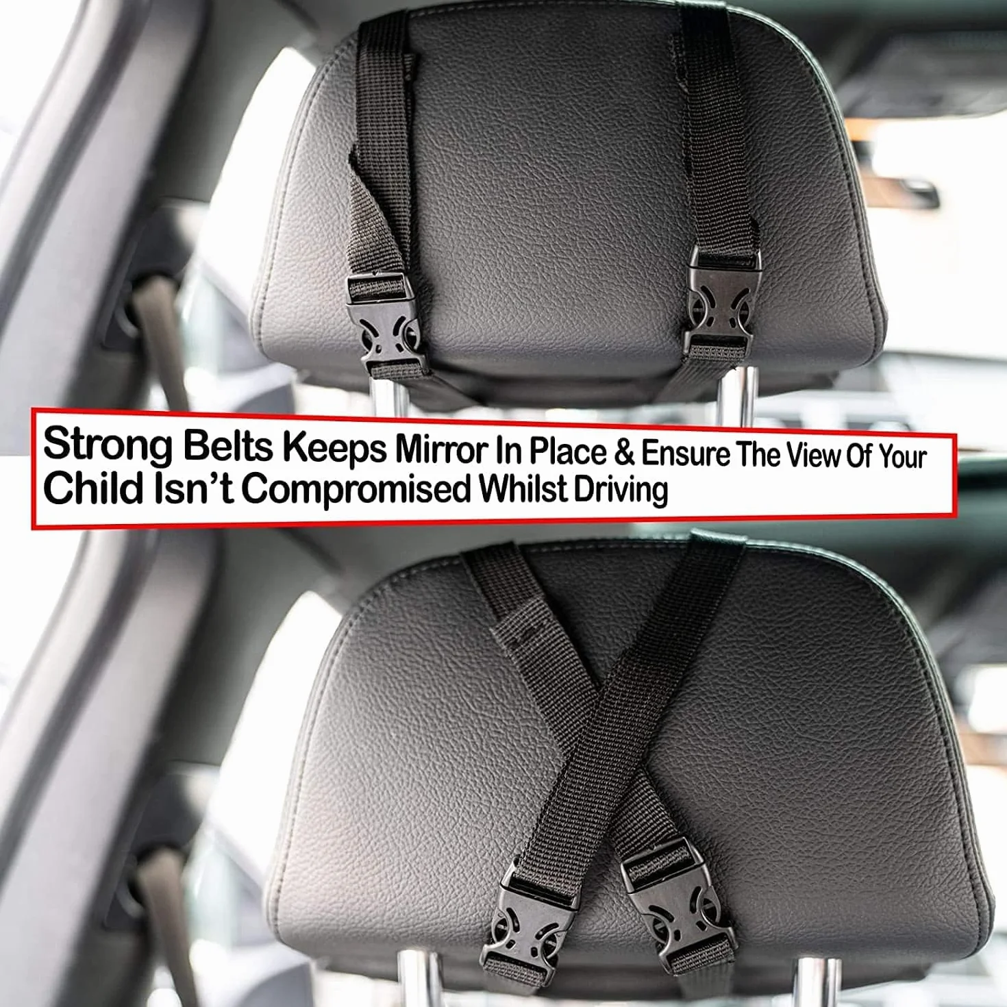 Rétroviseur voiture bébé vue arrière incassable réglable face arrière nourrissons enfants animaux domestiques