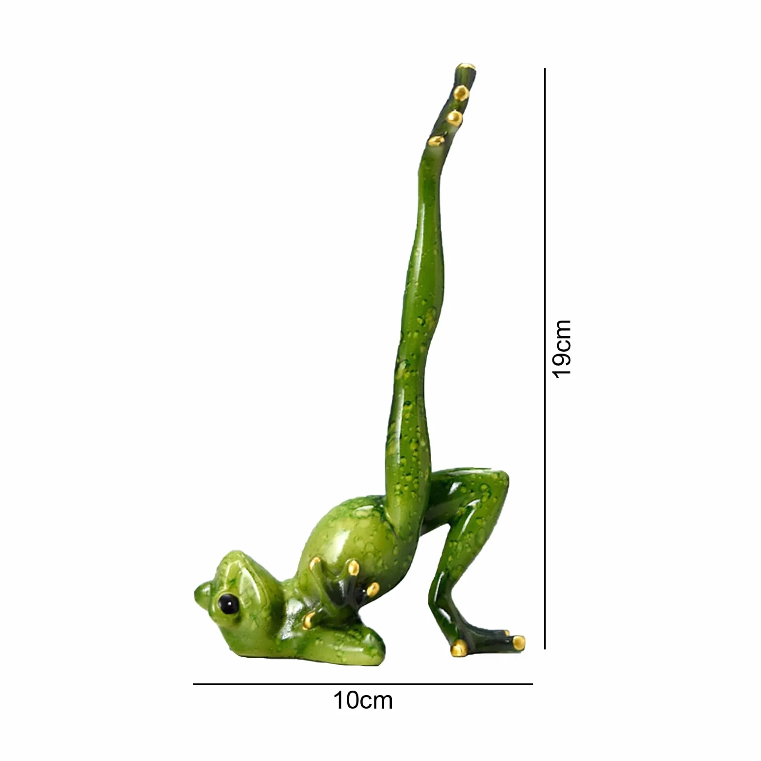 Figurine grenouille yoga résine 20 cm décoration maison bureau chambre