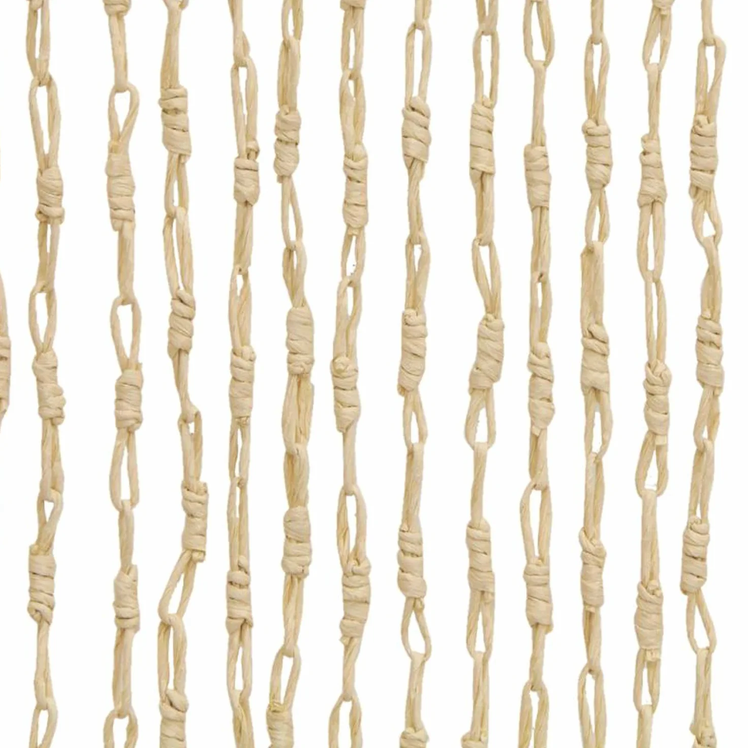AUBRY GASPARD - Rideau de Porte en Maïs - Hauteur 200 cm x Longueur 90 cm - 43 Pendants pour Couverture Optimale - Livré Monté avec 2 Crochets de Fixation - pour Décoration Intérieure - Poids 1,10 kg