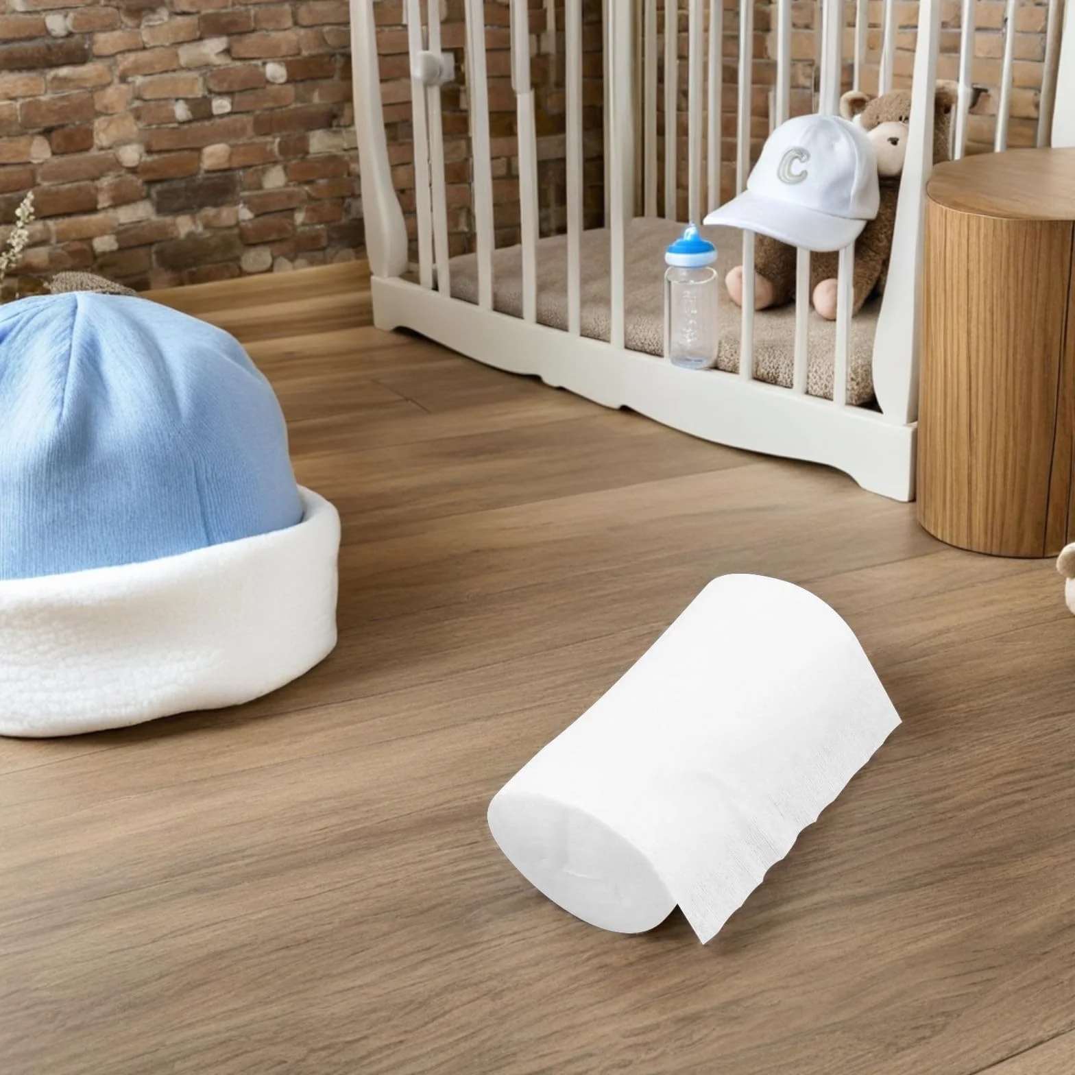 Lot de 100 Lingettes en Fibre pour Couches Lavables, Blanc, Protection Absorbante pour Bébés