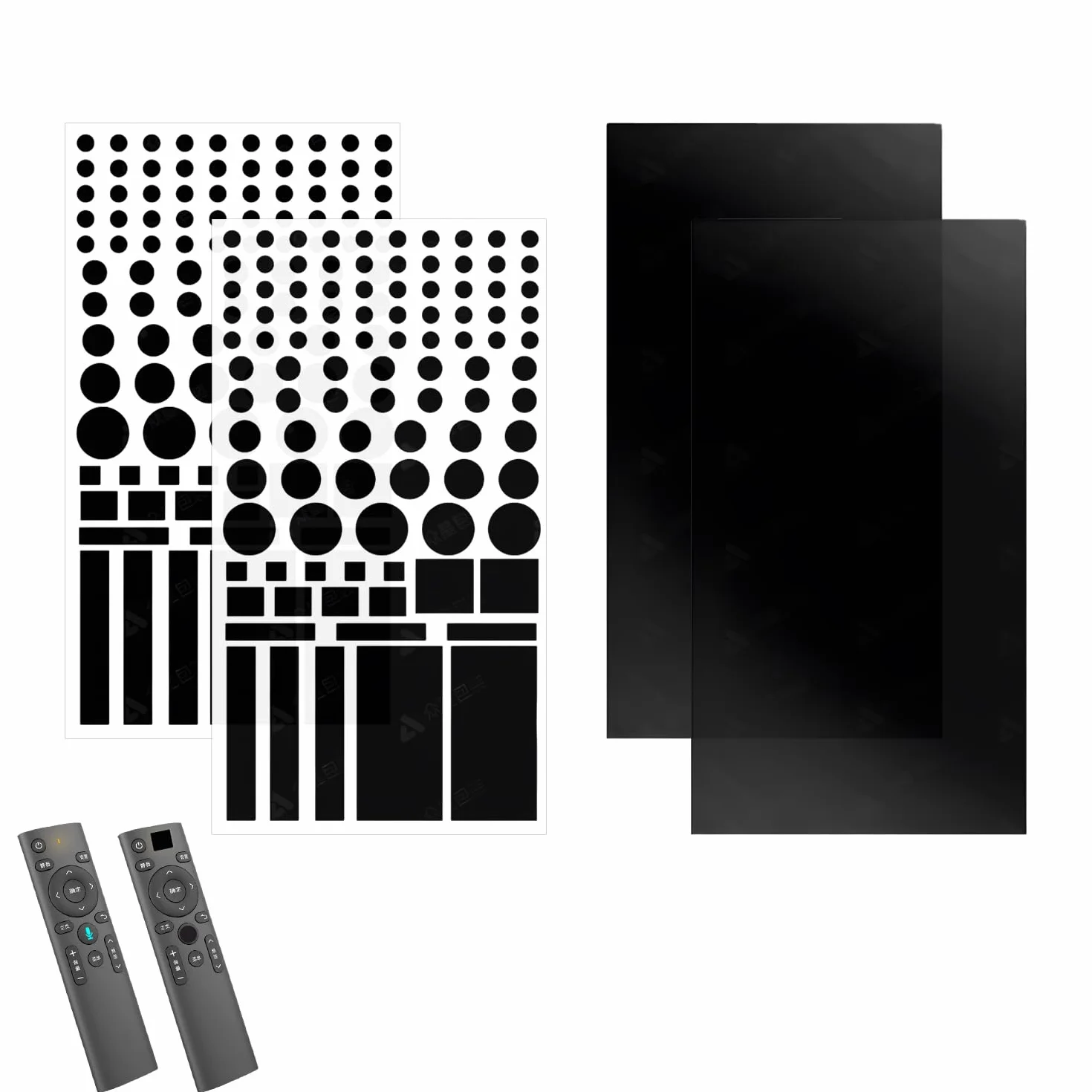LED Blackout Sticker Lumières Light Dimming Sticker Couvercles Feuilles Gradation Autocollants Blocage Routeurs Électroniques Horloges TV Noir