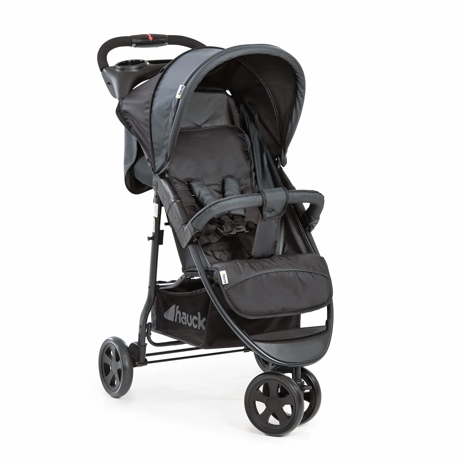 Hauck Poussette Compacte 3 Roues Citi Neo II, Pliable à 1 Main, Légère 7,3 kg, Noir