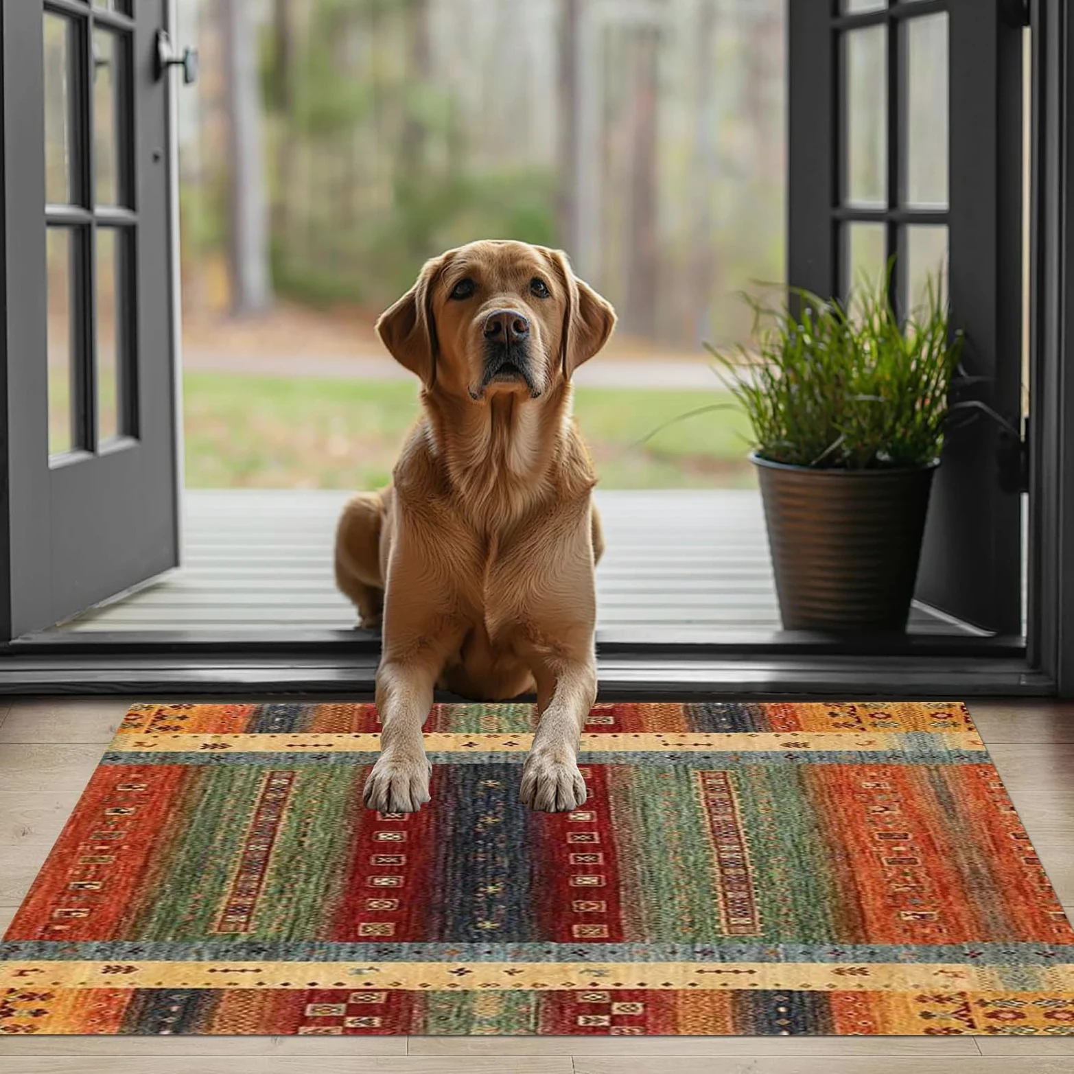 Tapis Cuisine Devant Evier Antidérapant 70 x 200 cm Tapis Salle De Bain Tapis Entree Interieur Long Tapis de Cuisine Lavable en Machine Tapis de Passage pour Cuisine Couloir Passage
