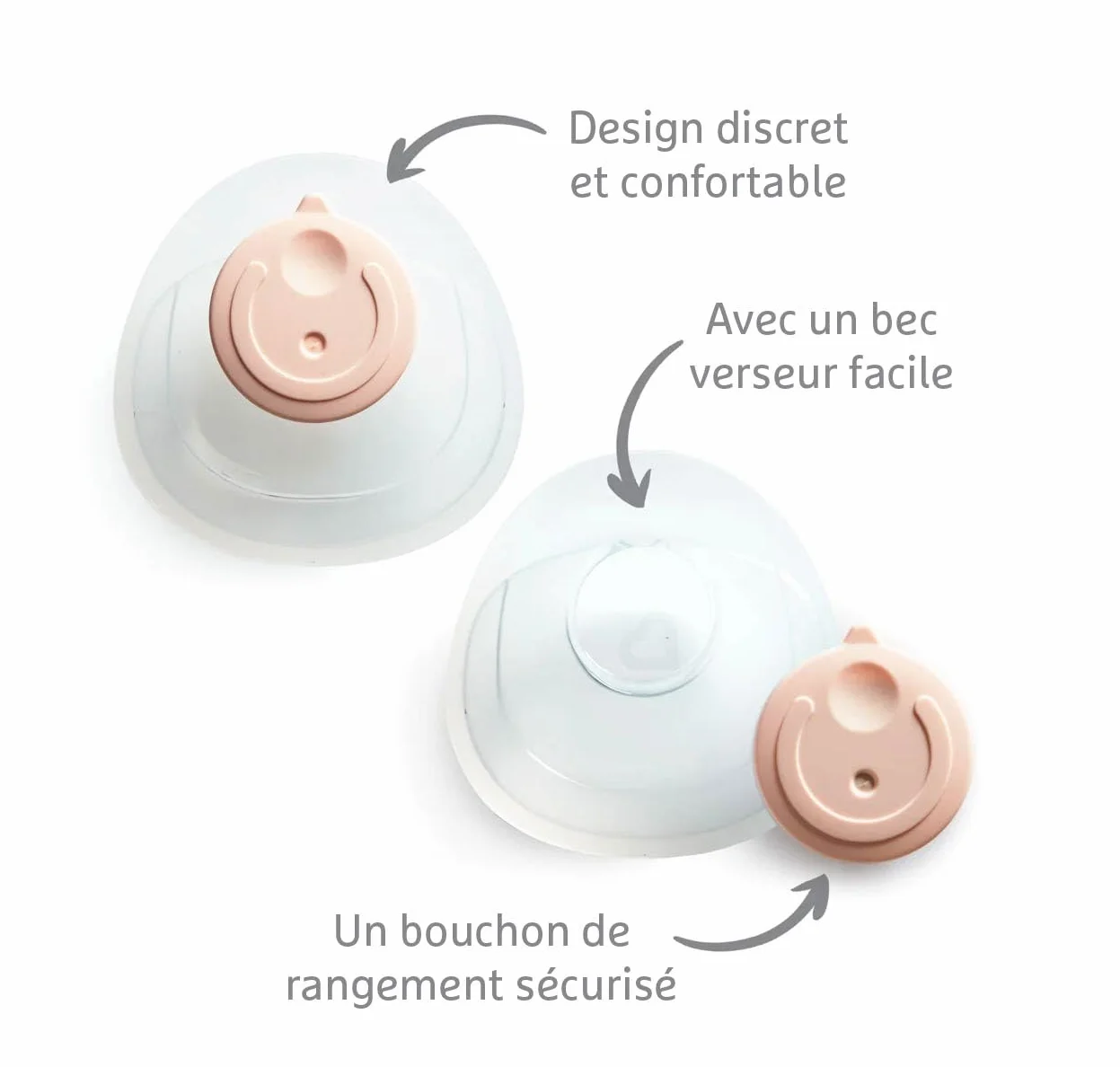 Munchkin Collecteur de Lait Maternel en Silicone pour Allaitement
