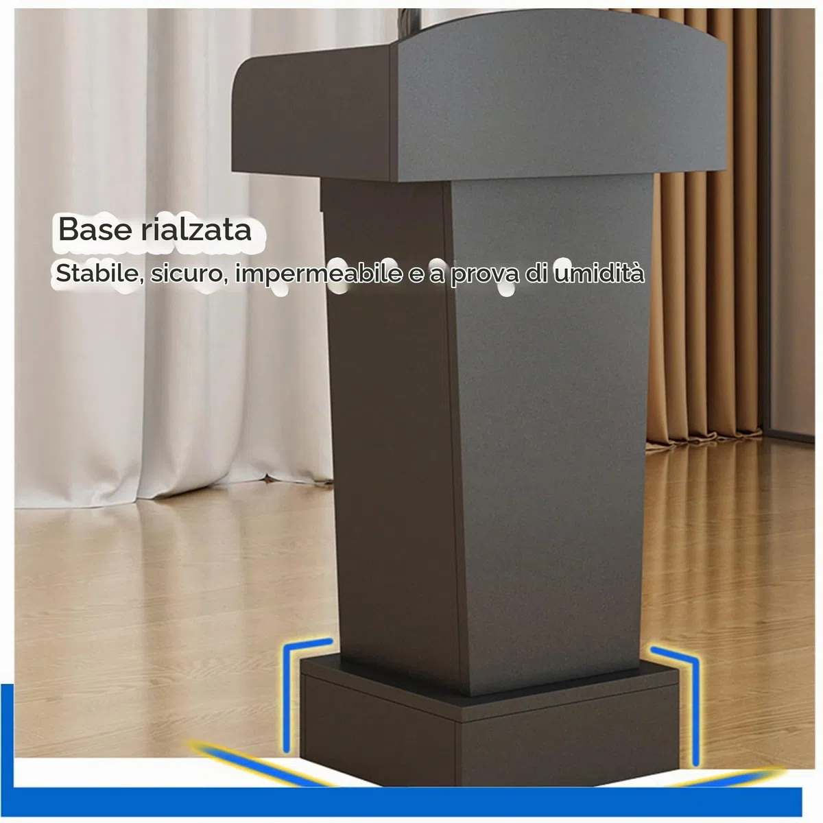 Podium de table haute pour pupitre d'église, comptoir, caisse enregistreuse avec étagères et étagères - Idéal pour les mariages, les conférences, les bureaux, les bars et les événements.