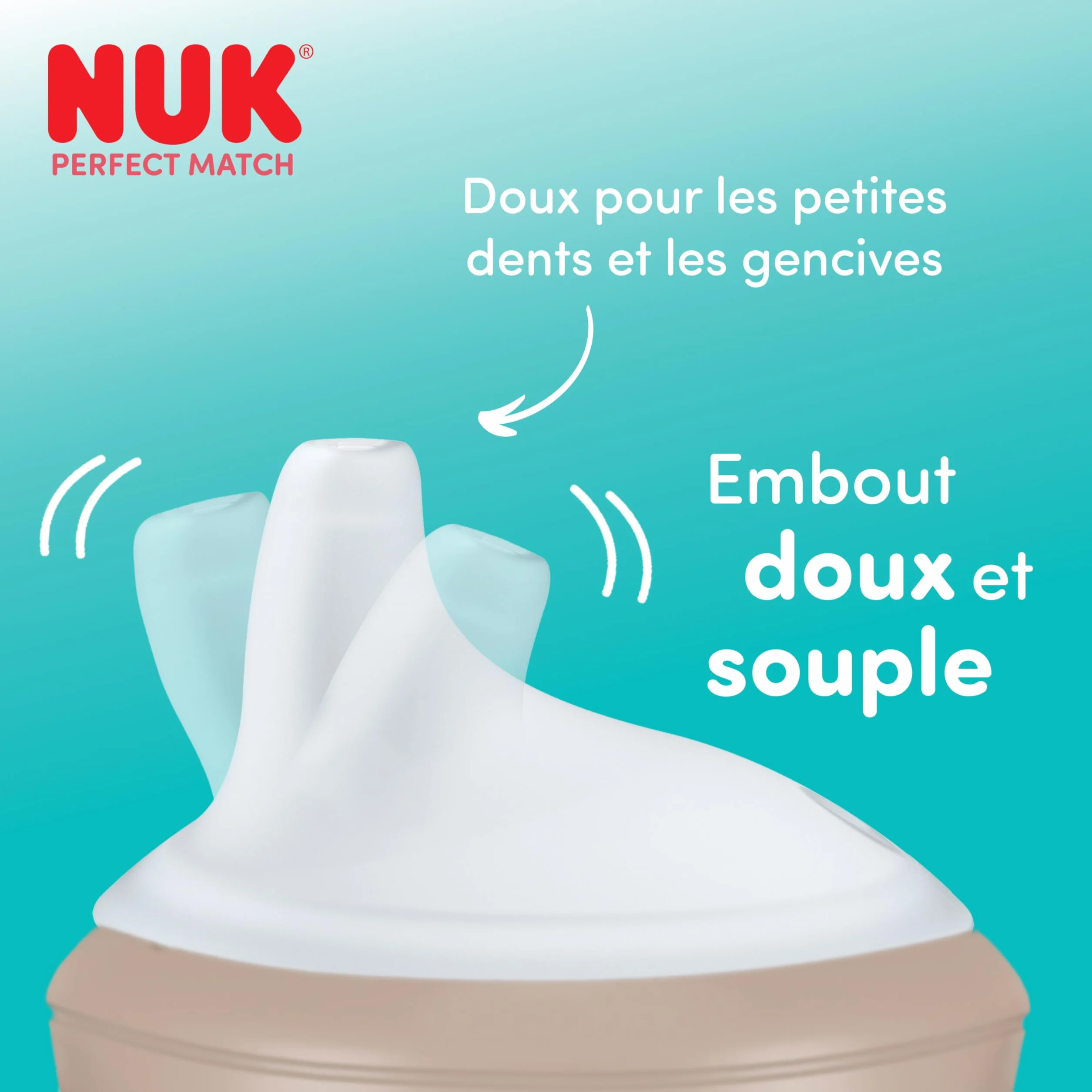 NUK Perfect Match Nuit Tasse d'apprentissage 150 ml 6+ mois Anti-fuite Bébé Lot de 2