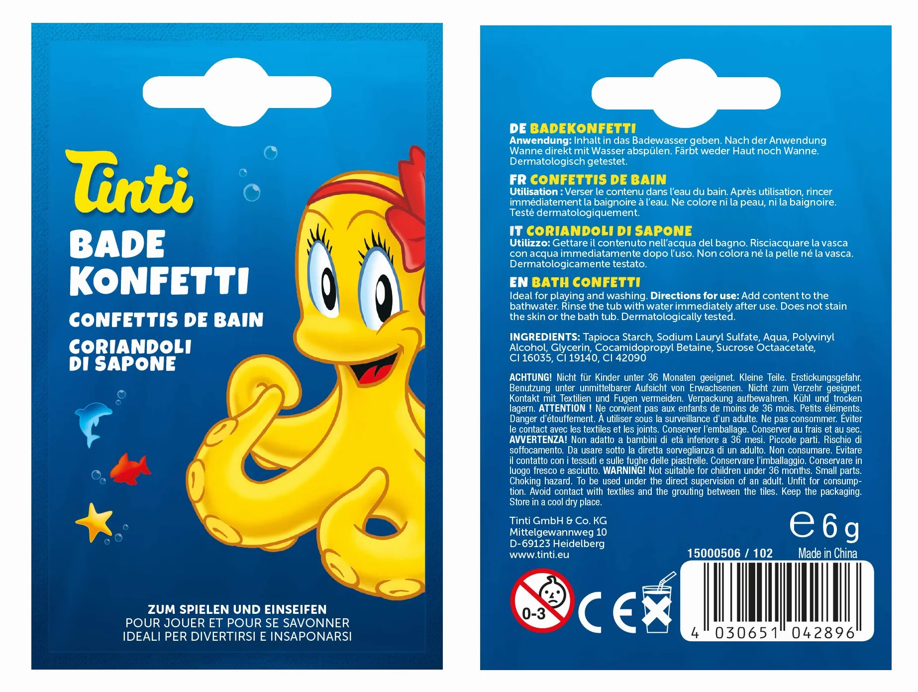 Tinti coffre de bain enfants 18 produits