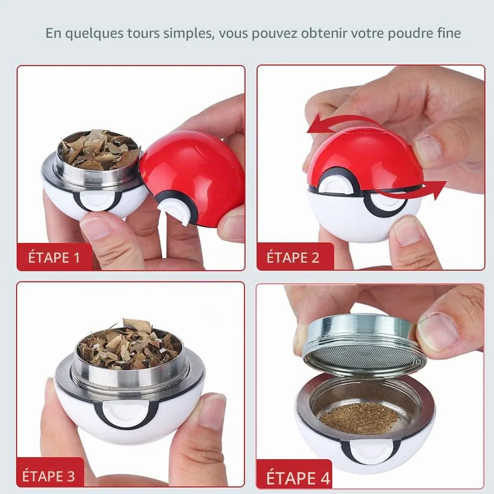 Poké Ball Moulin à épices 3 pièces 5 cm
