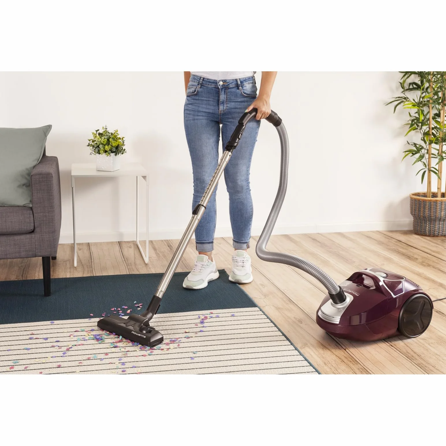 Rowenta RO3969EA Compact Power Aspirateur avec sac 900 W Haute filtration 3 L Aubergine