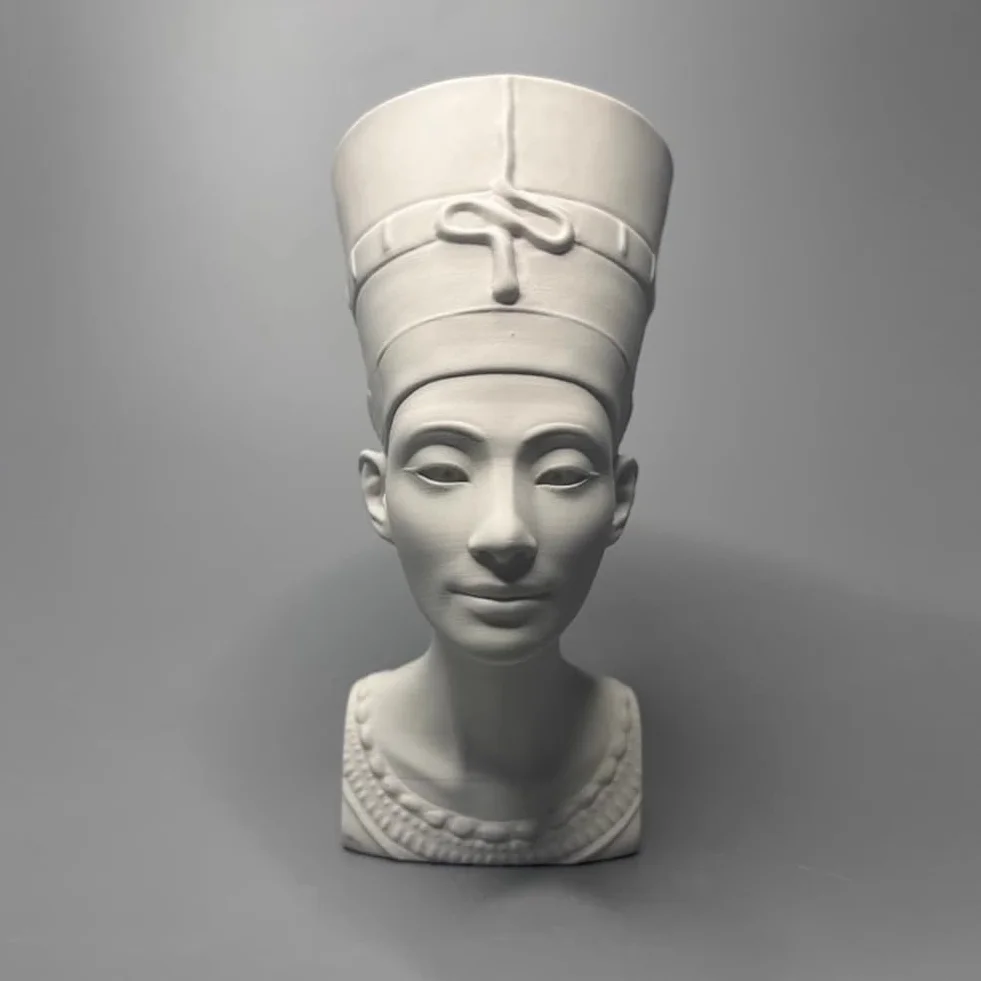 Statue Reine Nefertiti Buste Tête Figurine Gypse Sculpture Décoration Intérieur Moderne