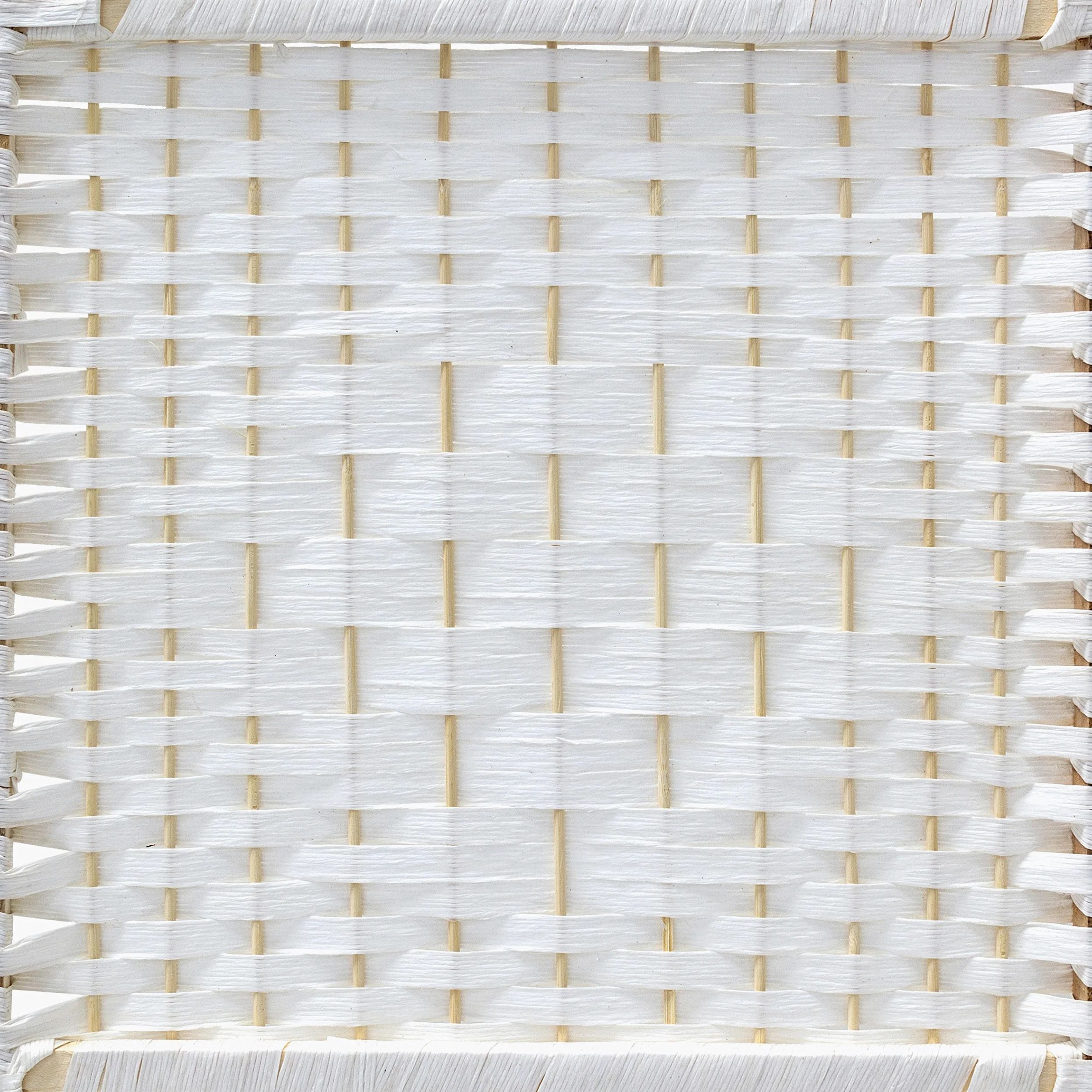 Relaxdays Paravent 4 panneaux bambou pliable protège de la lumière séparateur pièce pliant cloison mur HLP 179 x 180 x 2 cm, blanc