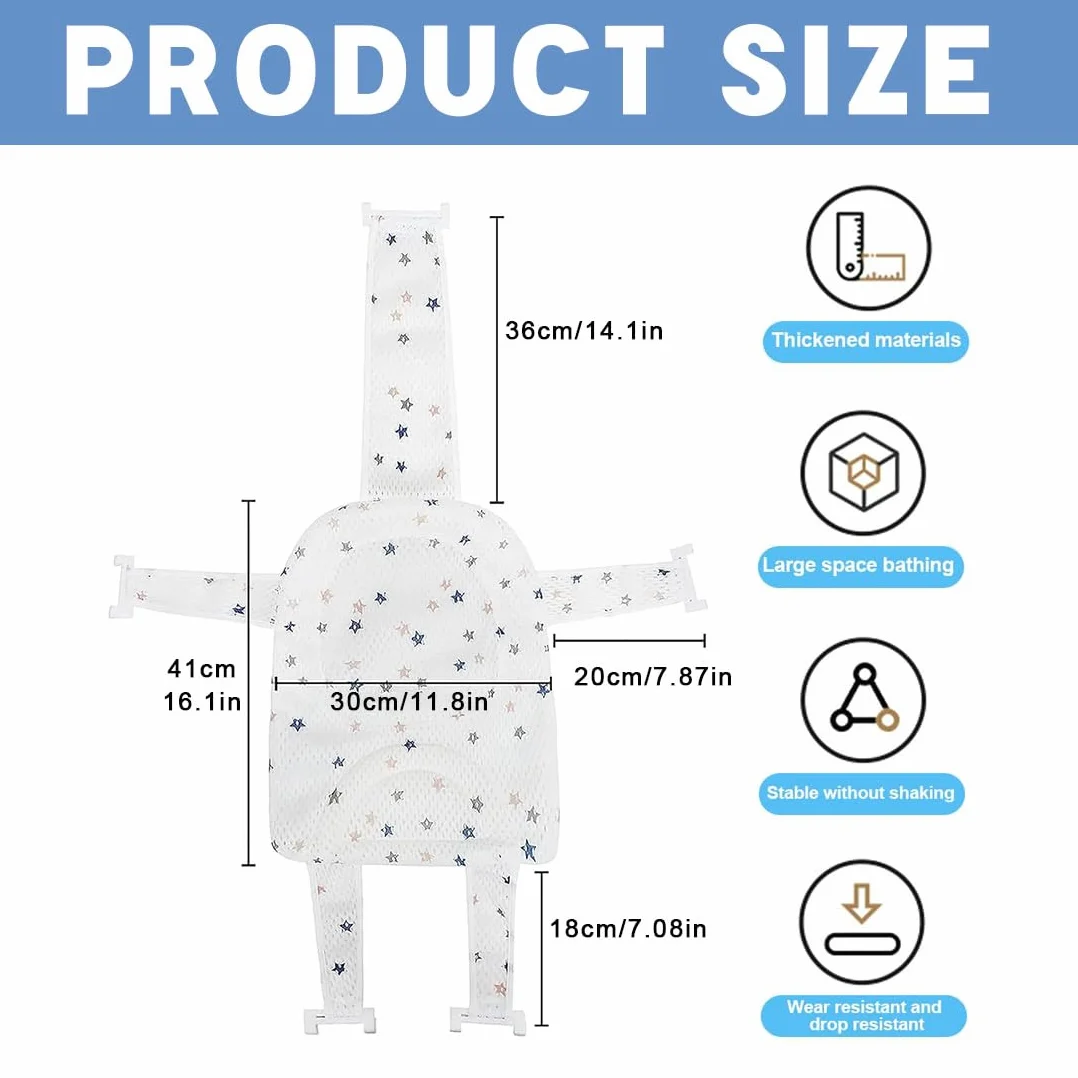 Hamac de Bain pour Bébé Antidérapant Coussin Baignoire Pliable 0-36 Mois
