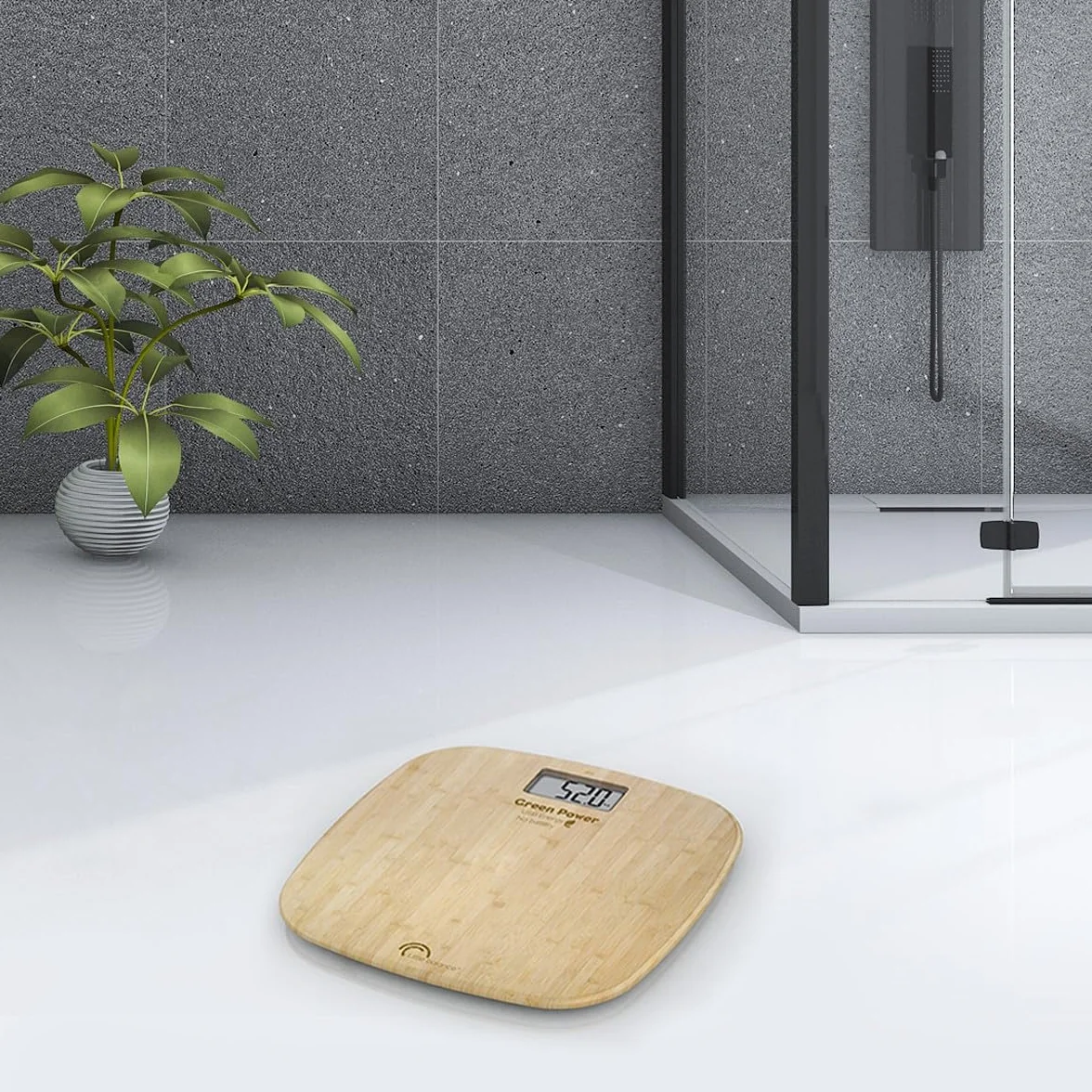 Pèse personne Little Balance Soft Bambou USB Beige