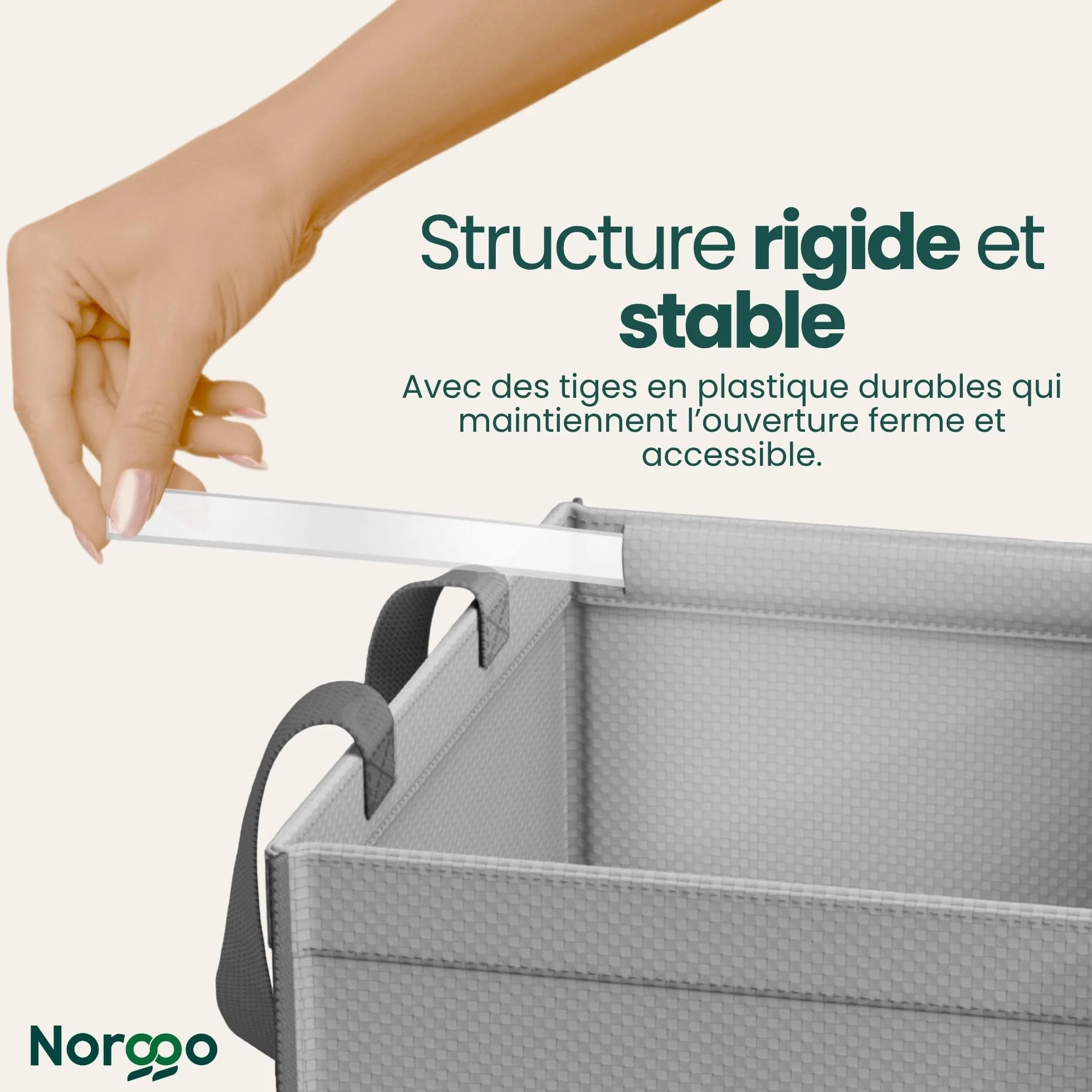 Poubelle tri selectif 3 bacs 40L avec poignée pour plastique, papier et verre