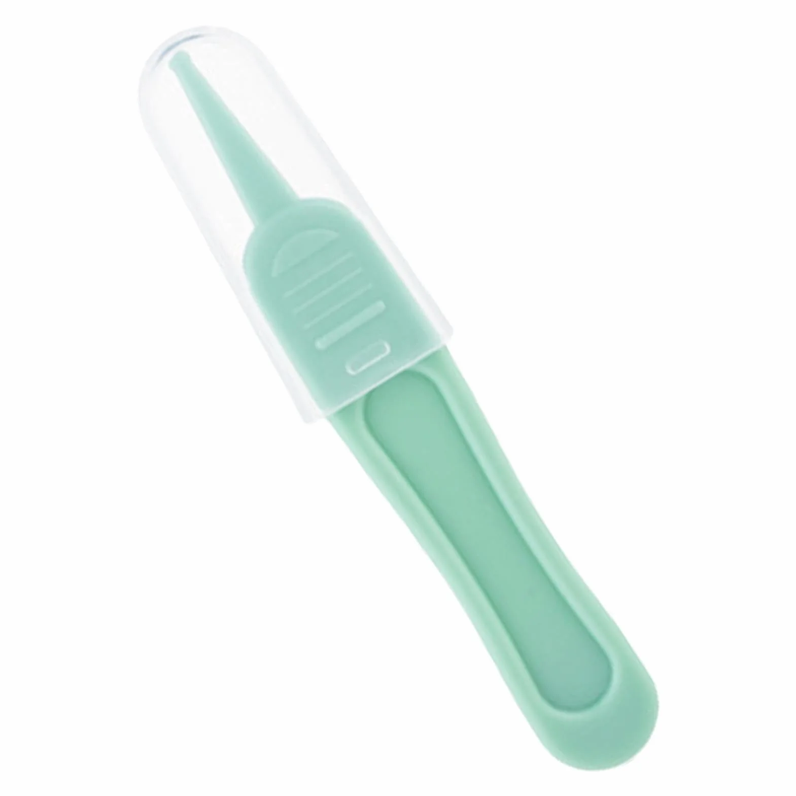 Pince Booger à tête ronde pour tout-petits – Extracteur de booger avec couvercle transparent